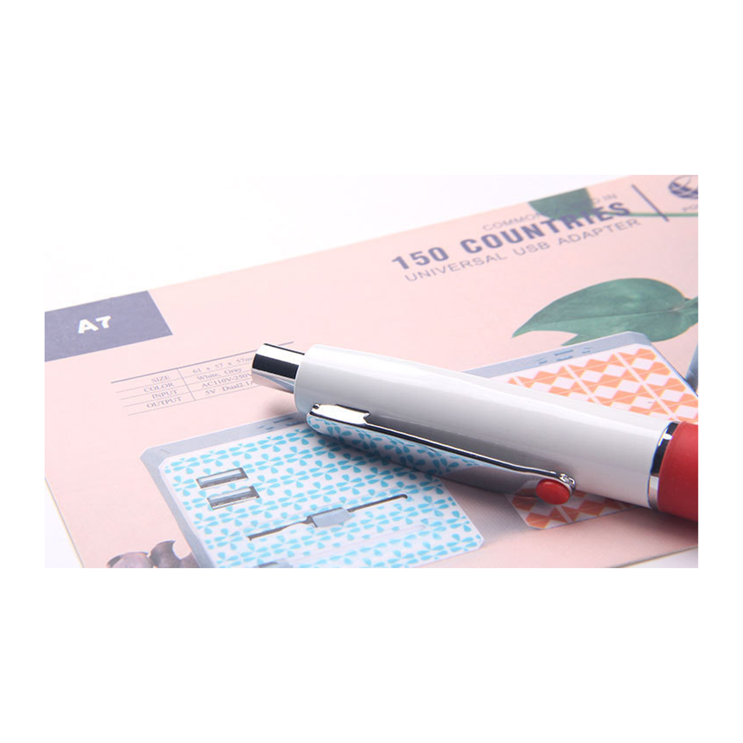 Retractable Rubber Grip Plastic Ballpoint Pen 6