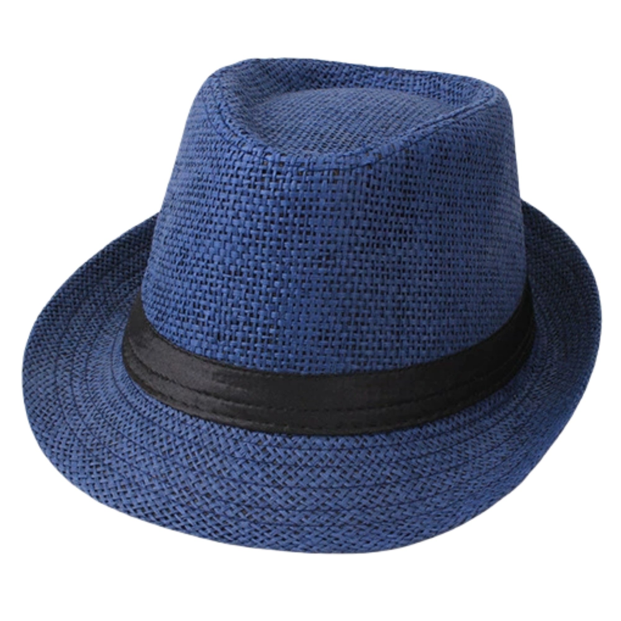 Summer Short Brim Straw Fedora Hat 2