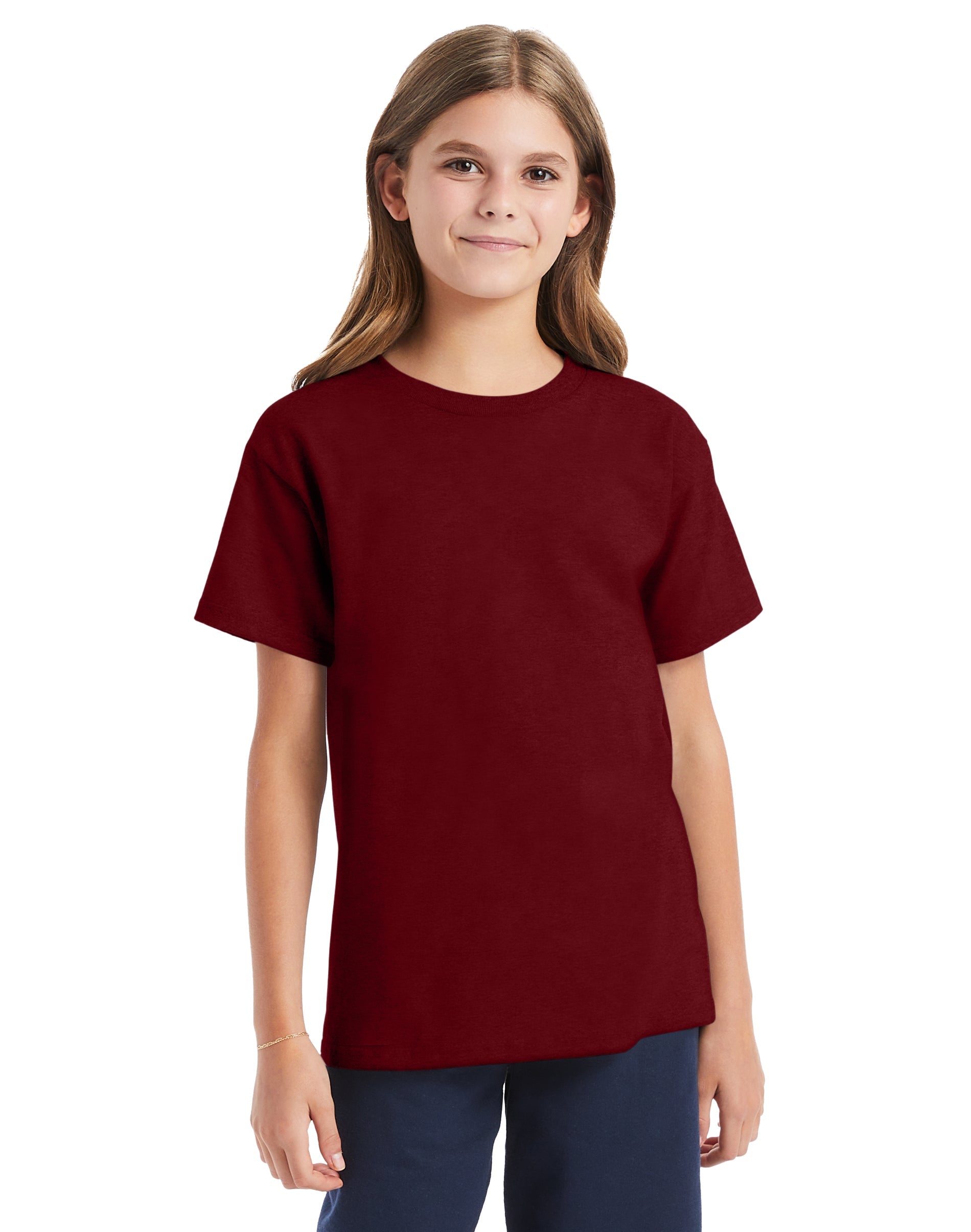 Hanes Essential-T Youth Short Sleeve T 6
