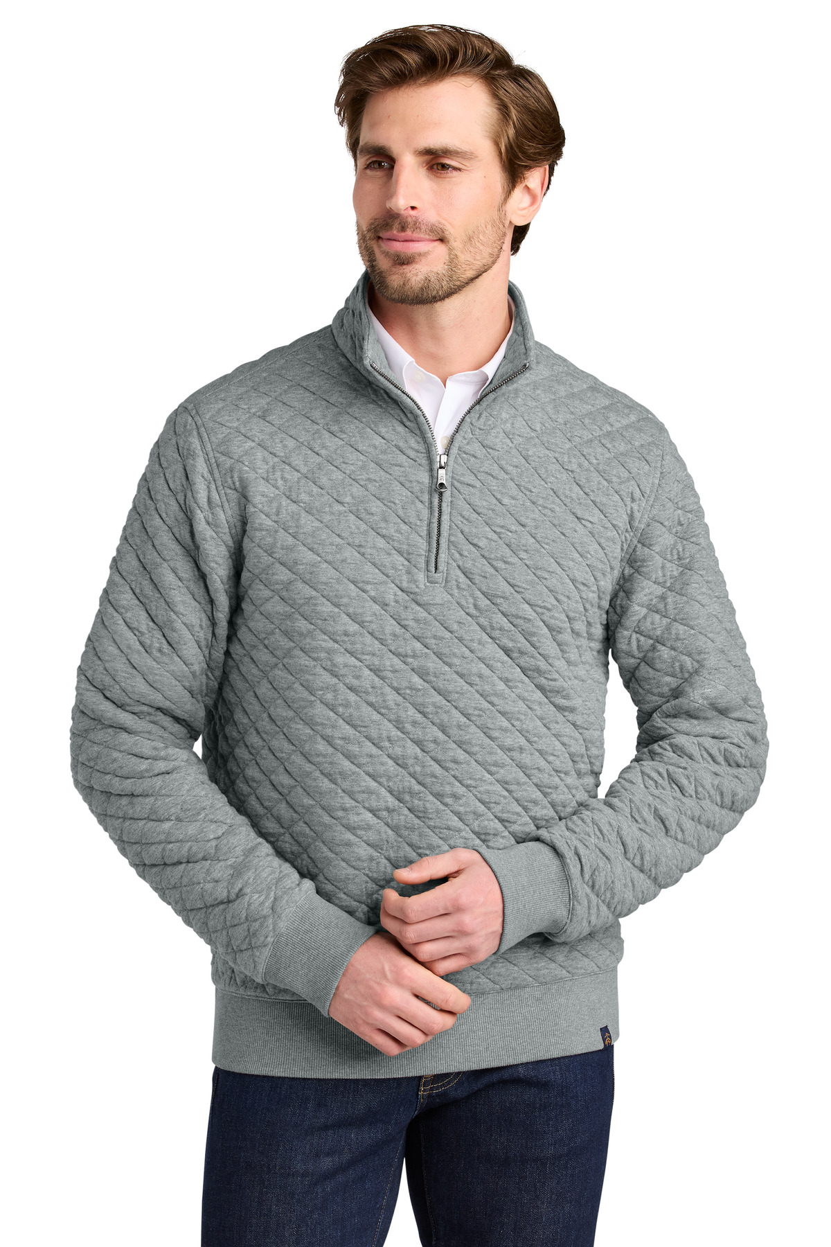 Brooks Brothers Diamond Quilt 1/4-Zip BB18212 17