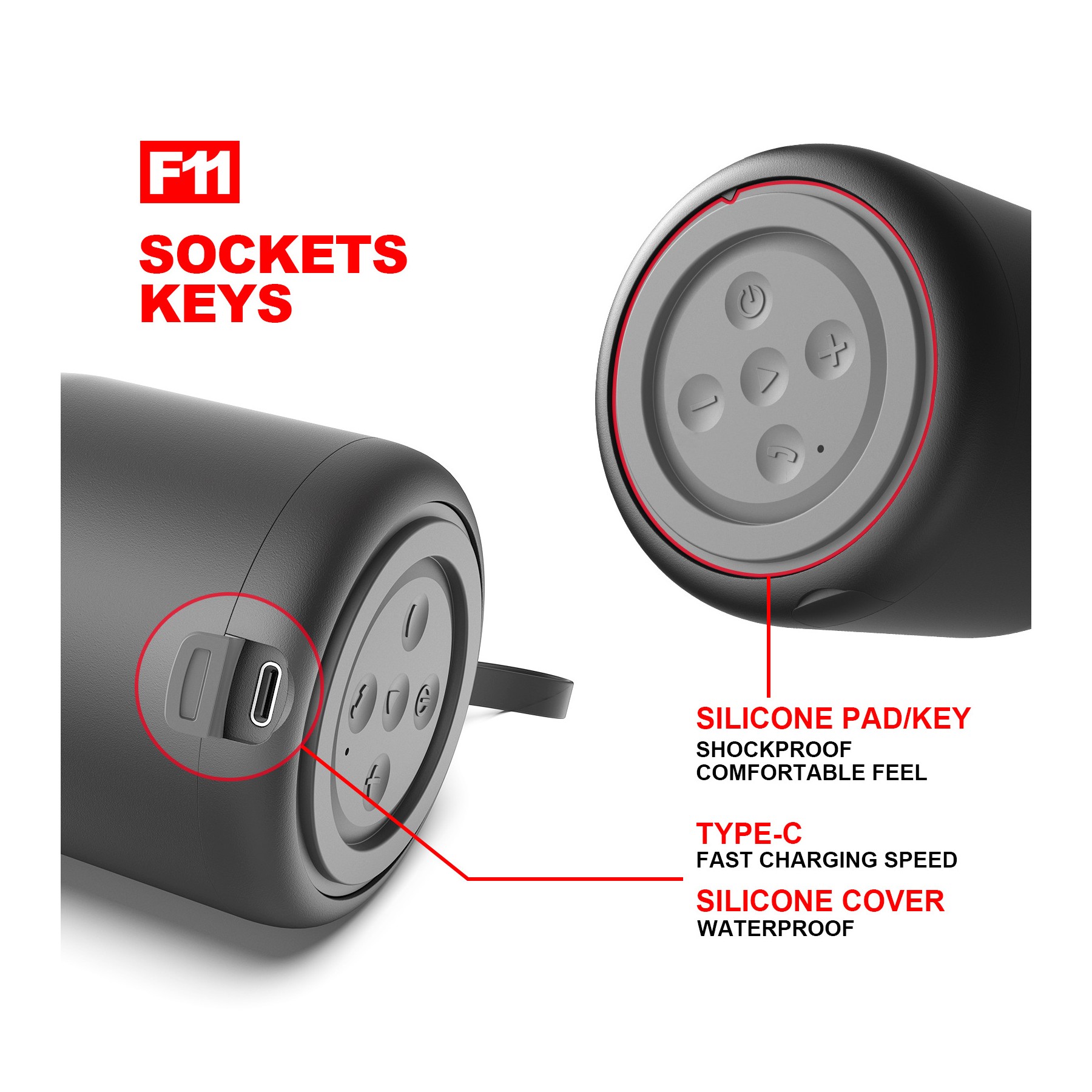 Cylinder Bluetooth Speaker 6
