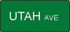 30" x 9" Custom Street Signs with reflective vinyl lettering on one side. 2