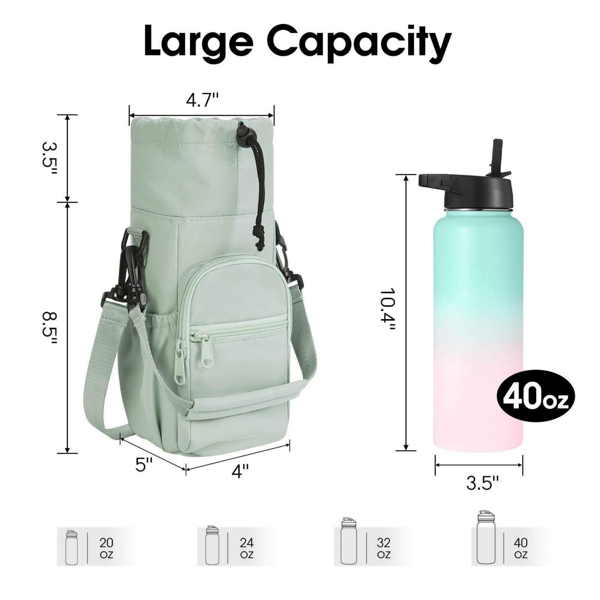Water Bottle Holder With Strap 4
