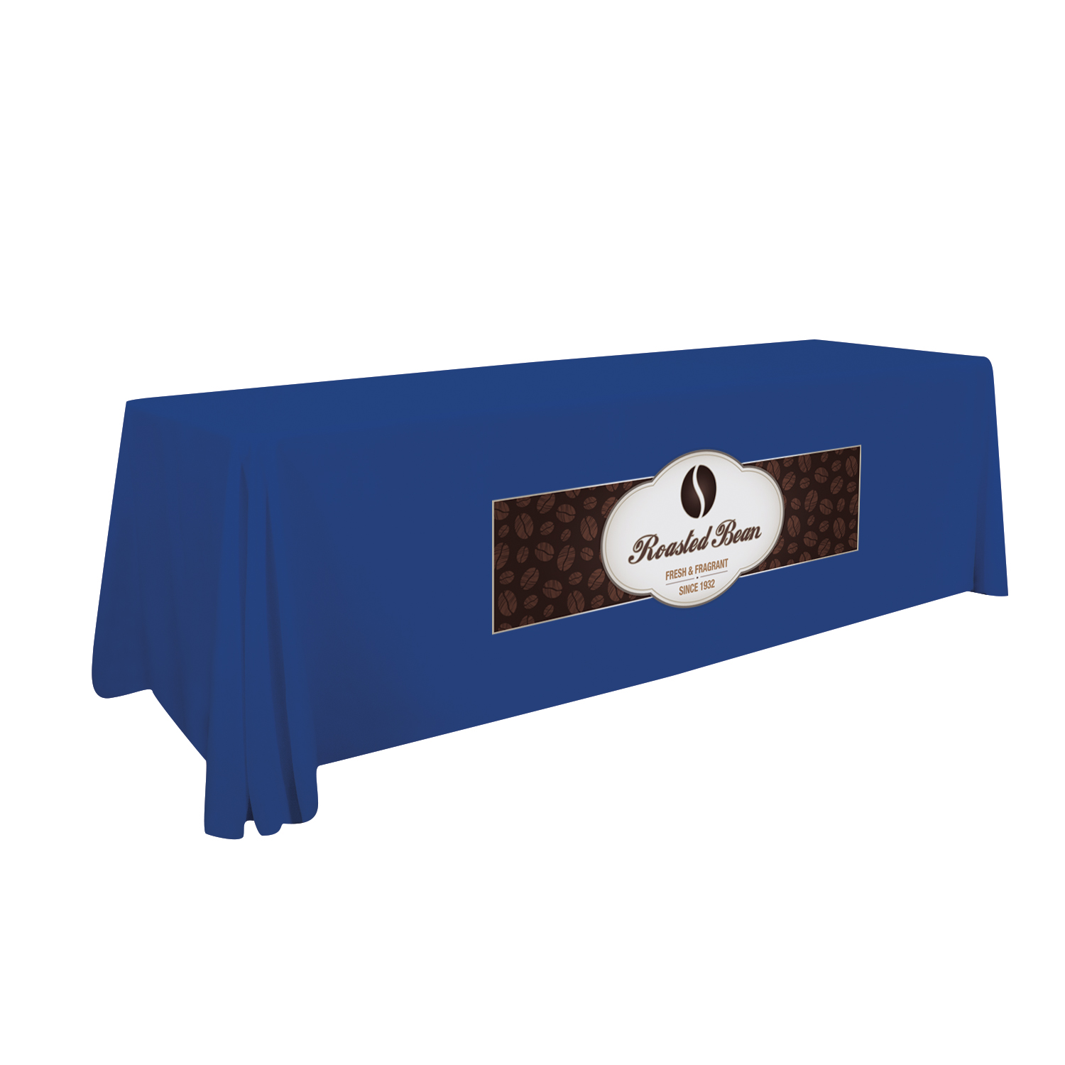 8' Stain-Resistant 4-Sided Table Throw (Full-Color Imprint, One Location) 9