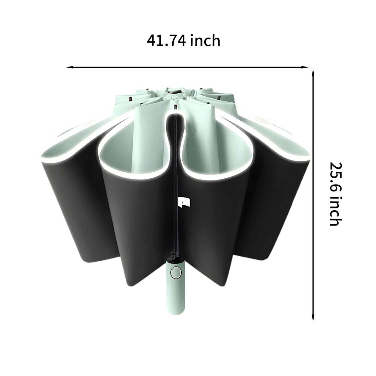 Portable 20 Rib Umbrella with Reflective Strip Design 4