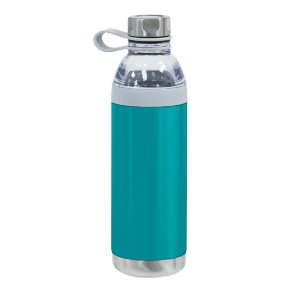 Dual Opening Stainless Steel Water Bottle - 20 Oz., custom water bottle with logo imprint 83