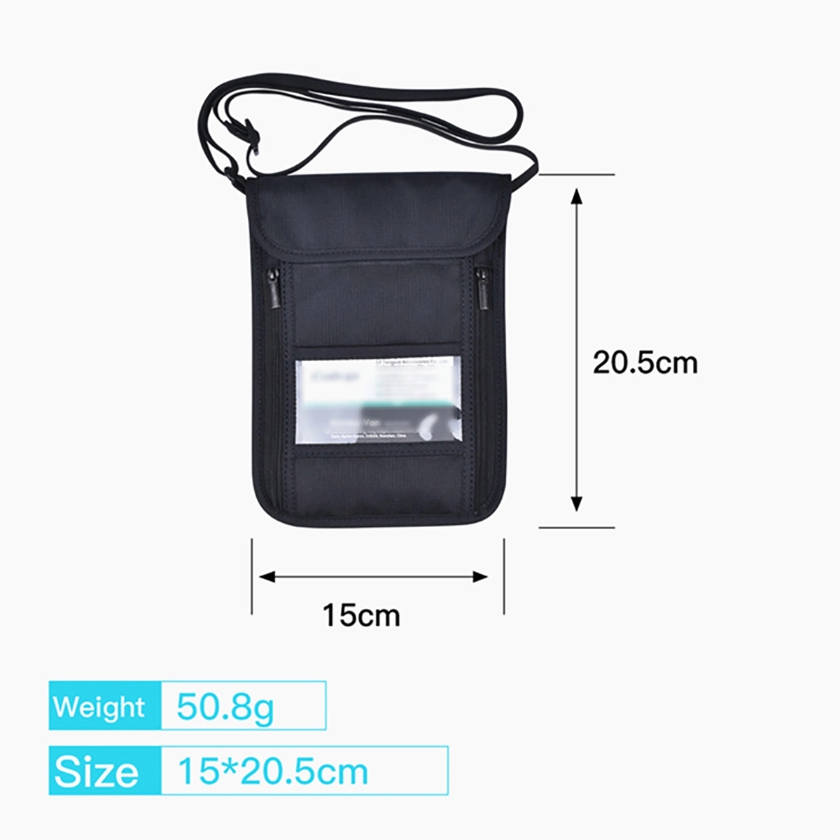 Neck Wallet Travel Pouch 2