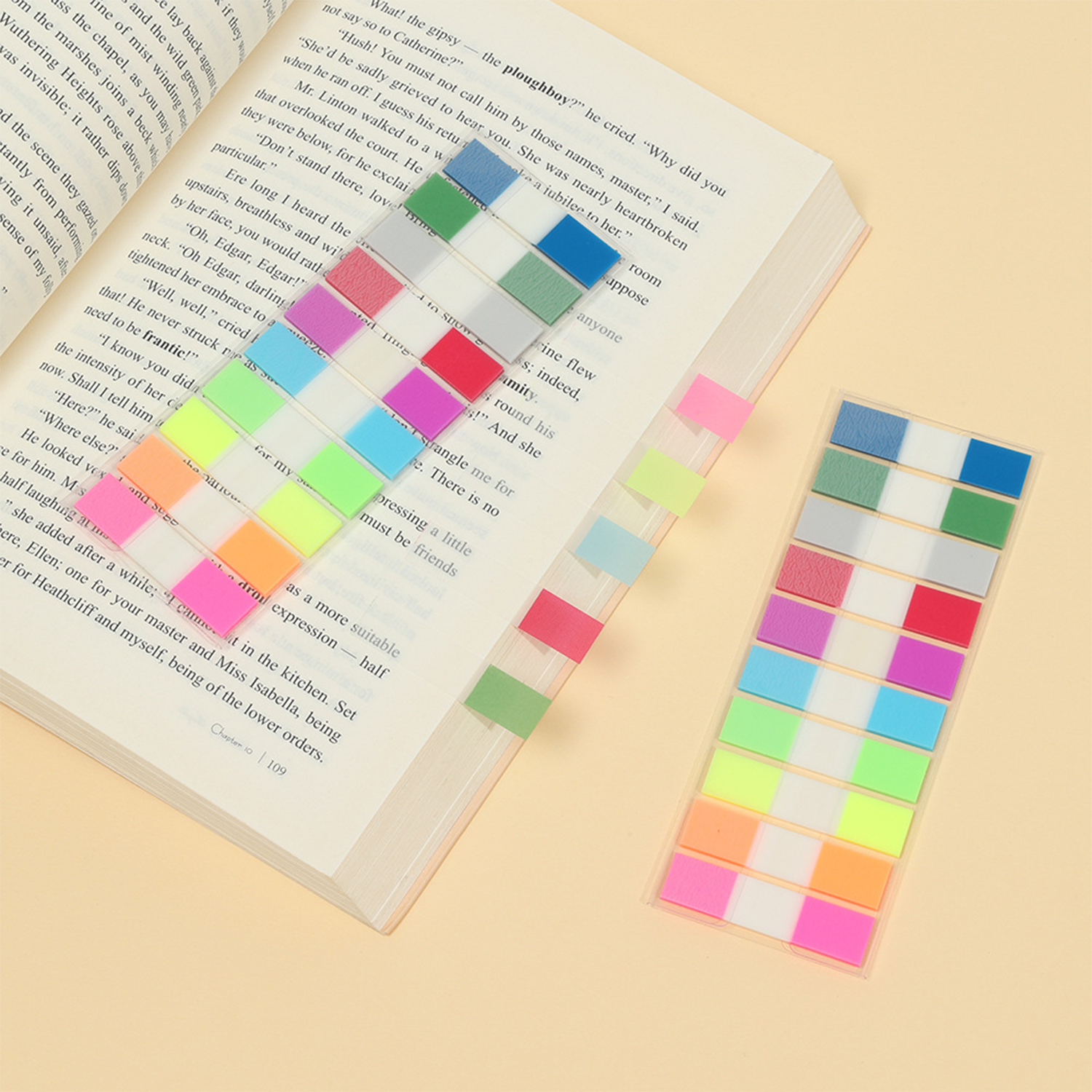PET Waterproof Transparent Colored Page Tabs 8
