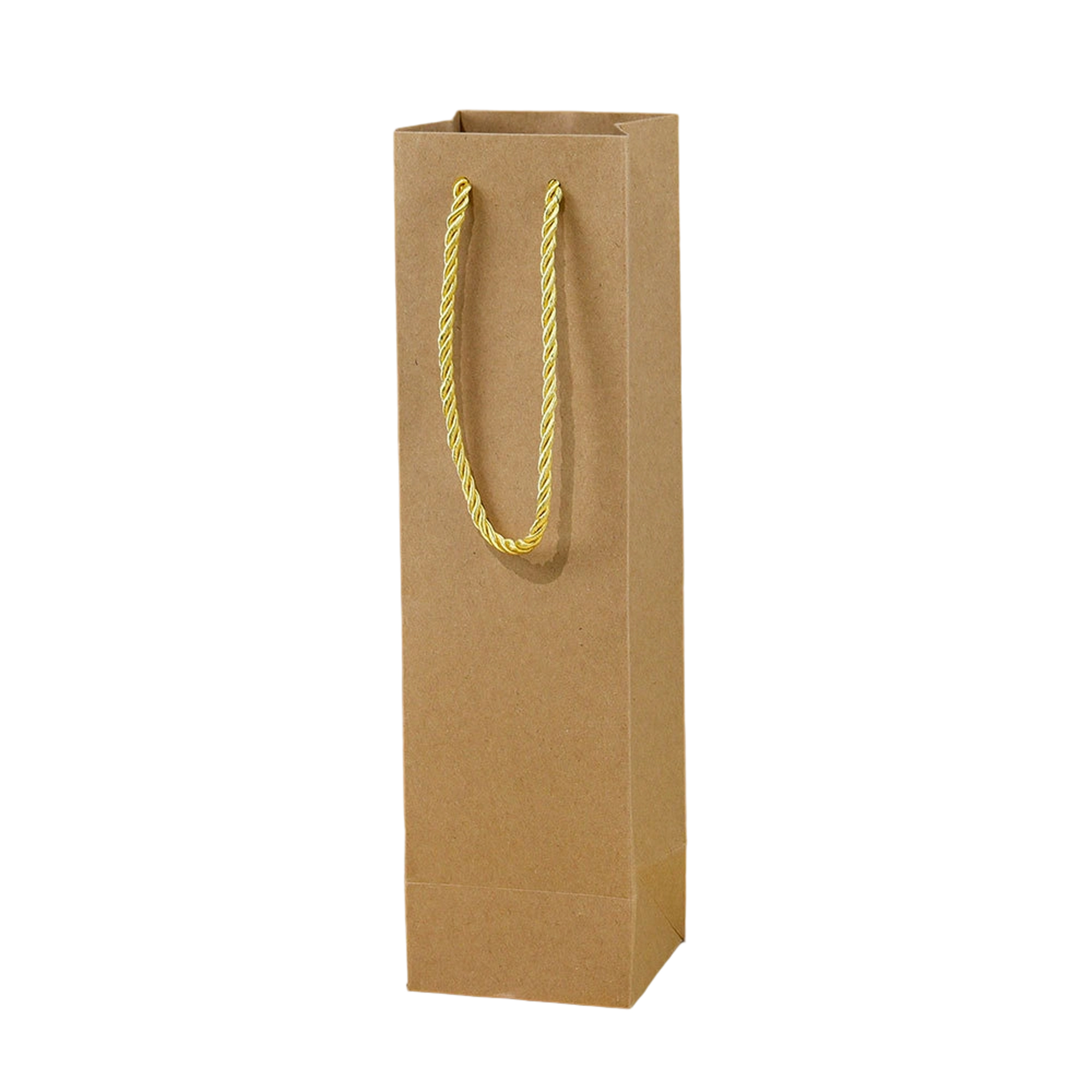 Paper Single Wine Bottle Tote Bag With Twisted Handle 9
