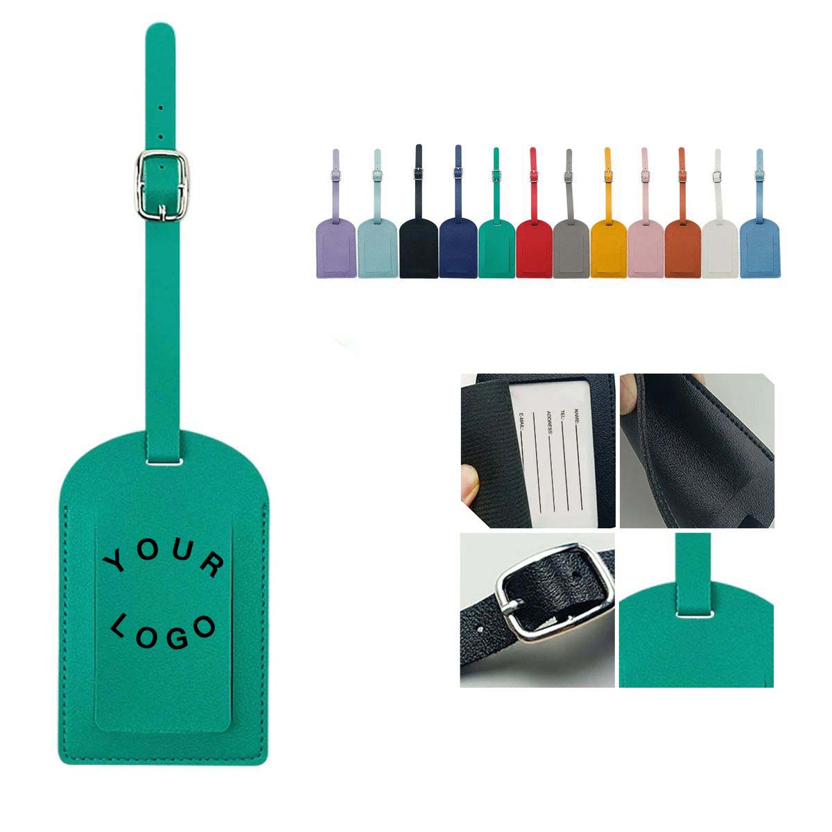 PU Leather Travel Tag for Easy Suitcase Identification 7