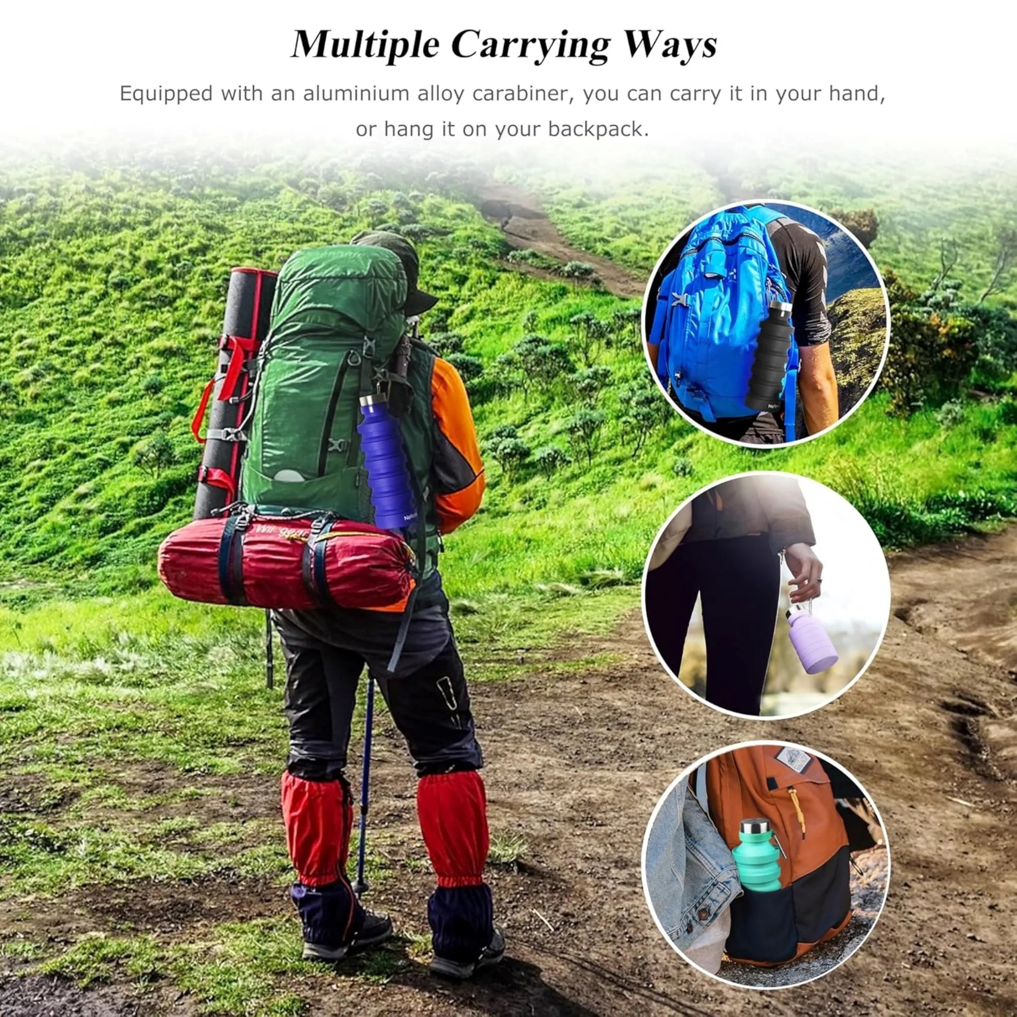 Portable Foldable Outdoor Sports Water Bottle 4