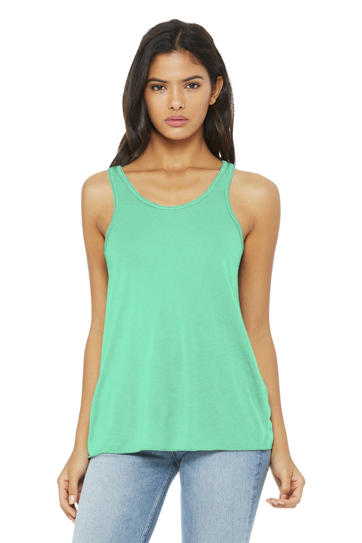 BELLA+CANVAS Women's Flowy Racerback Tank. BC8800 101