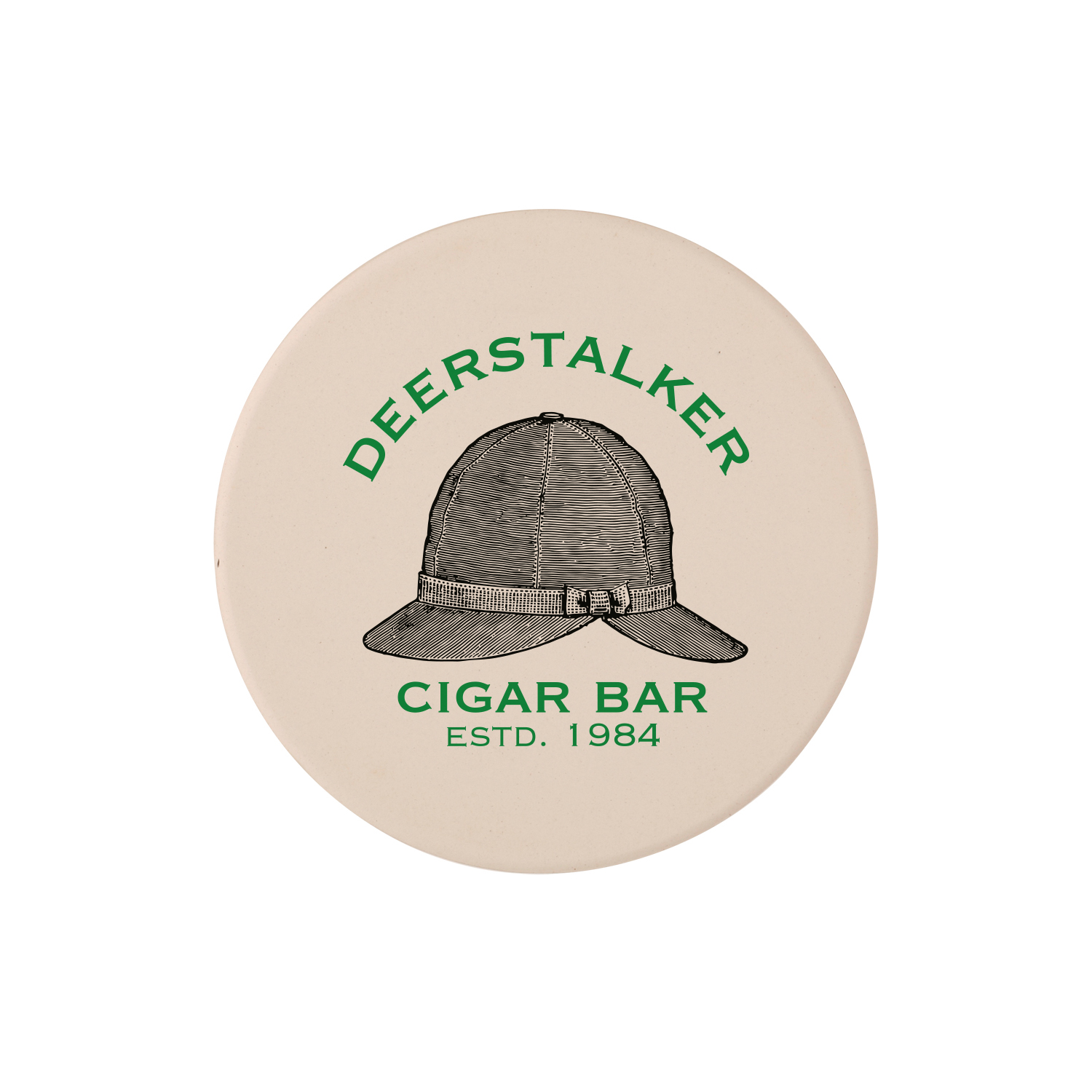 Round Ceramic Coaster (2 Color Imprint) 2