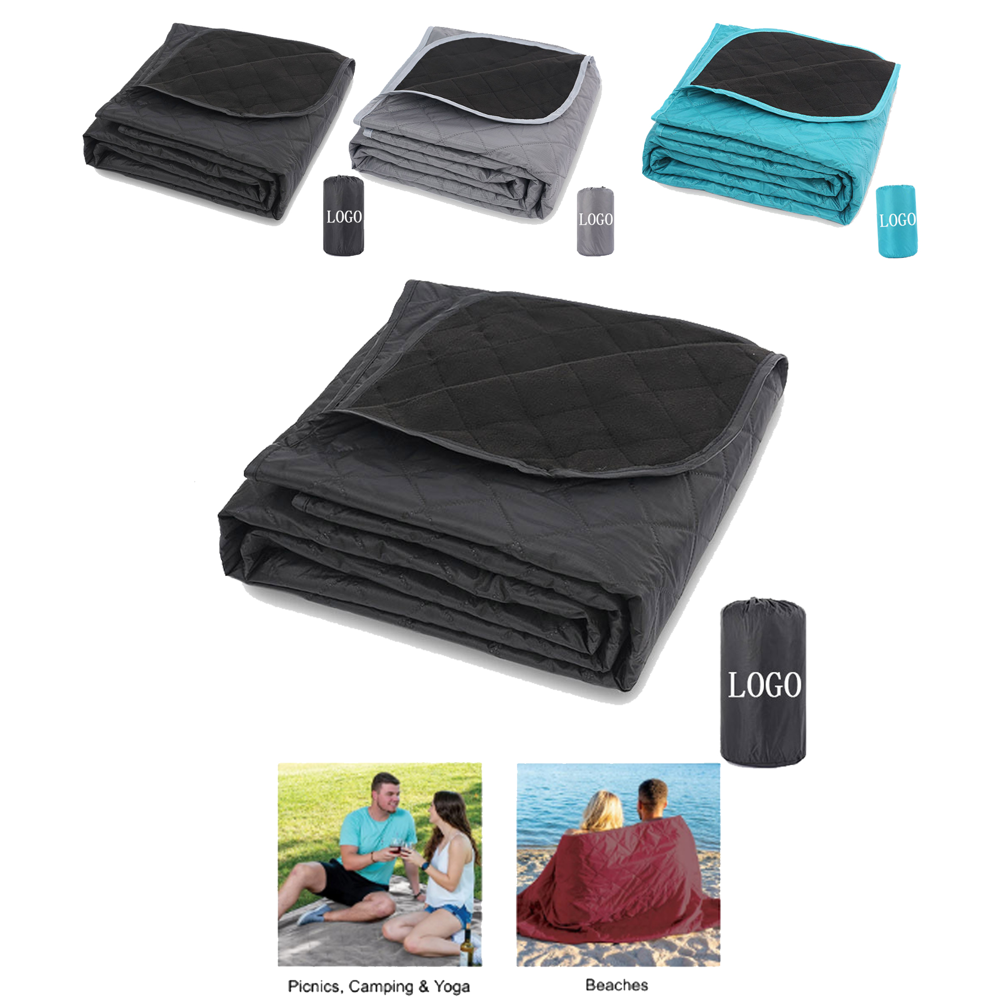 Outdoor Polyester Camping Blanket With Logo 2