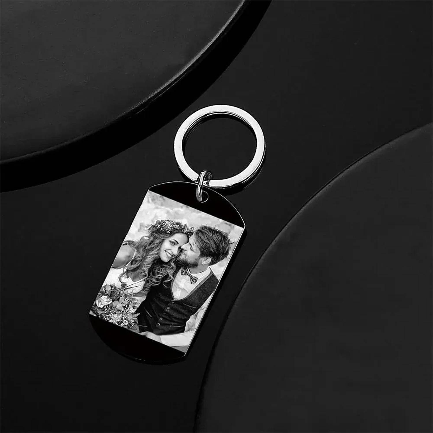 Custom Stainless Steel Military Dog Tag Keychain 4