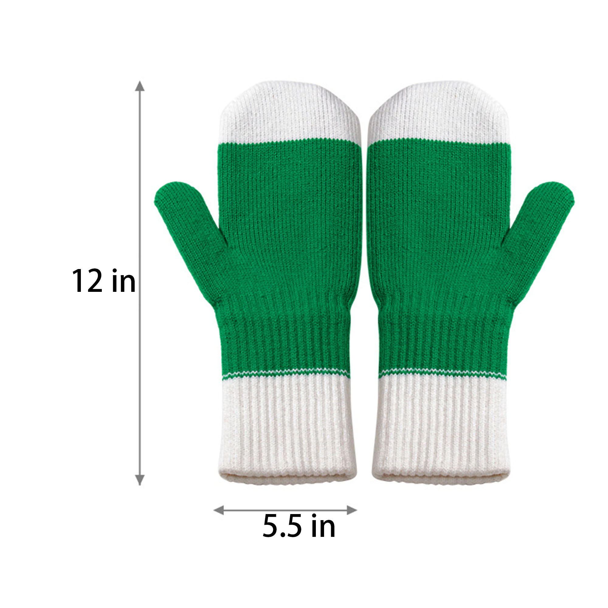 Full-finger Double-layered Christmas Gloves 1