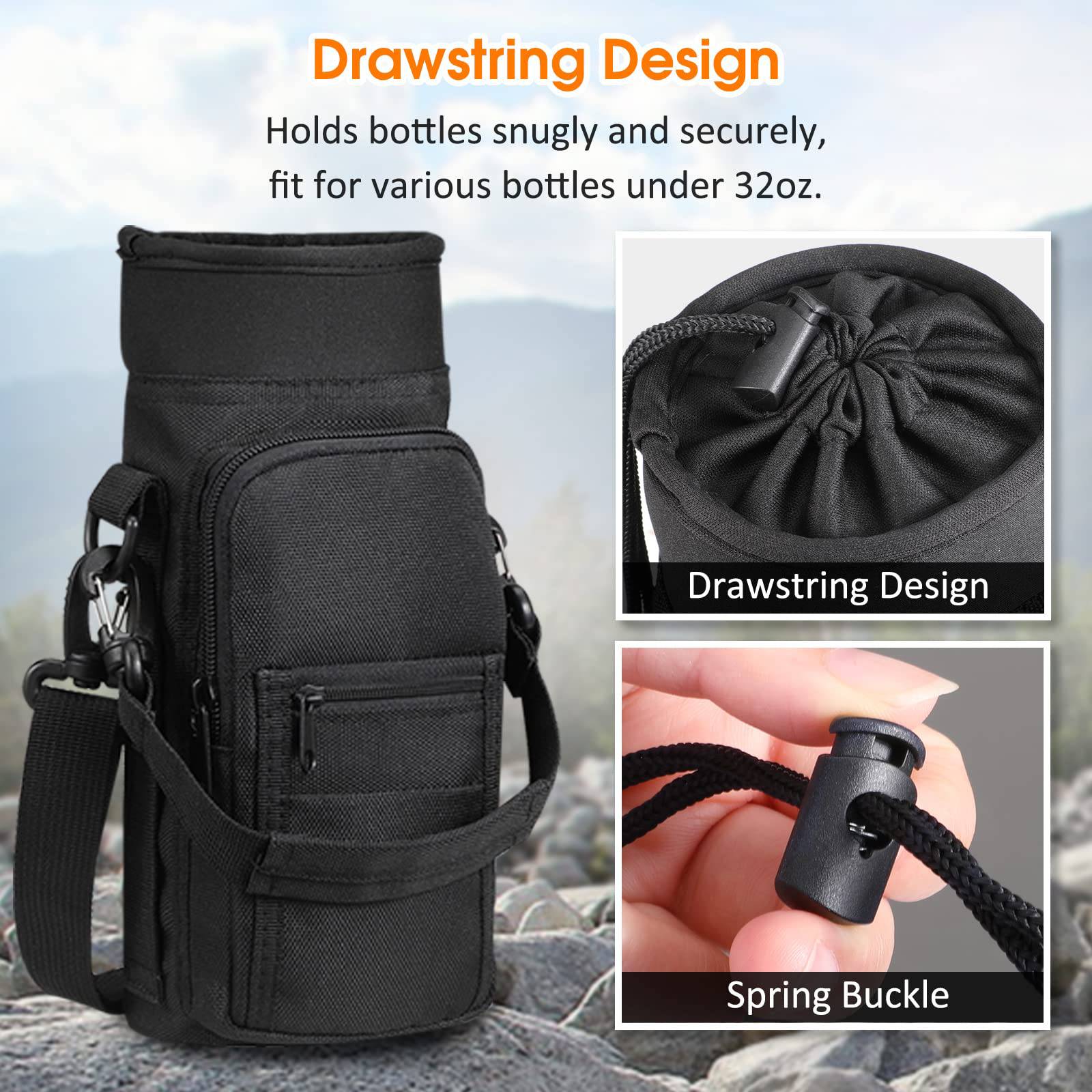 Nylon Cloth Half Gallon Shoulder Strap Water Bottle Cover 2