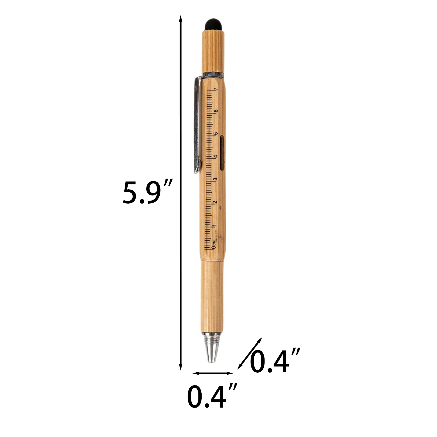 5-in-1 Bamboo Stylus Tool Pen 10