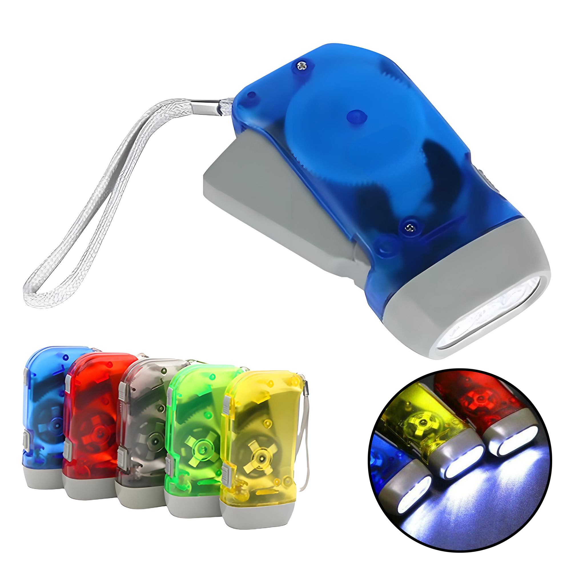 Hand Press Manuel Flashlight 6