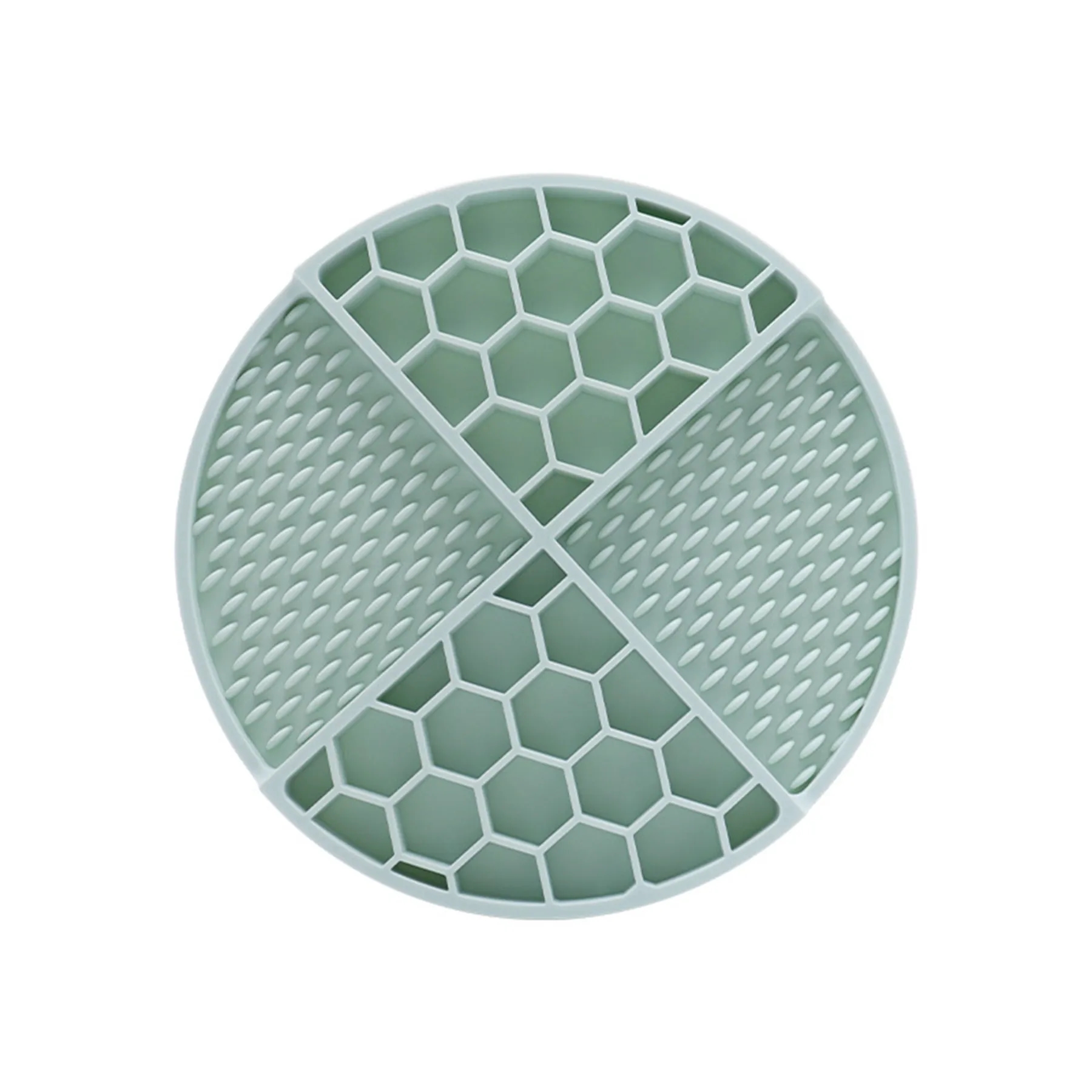 Round Honeycomb Silicone Slow Feeding Pet Lick Mat 7
