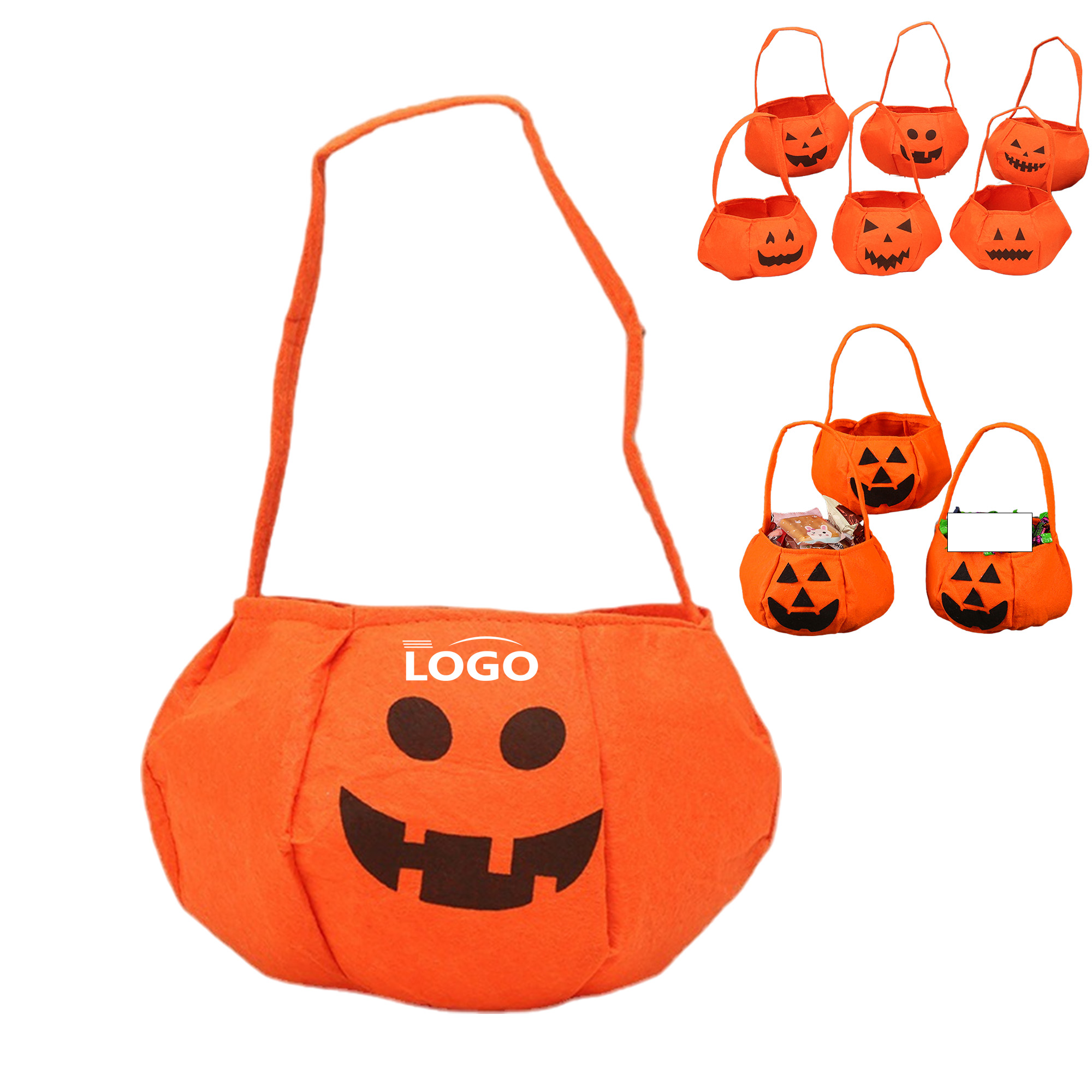 Halloween Non-Woven Pumpkin Treat Bag 3