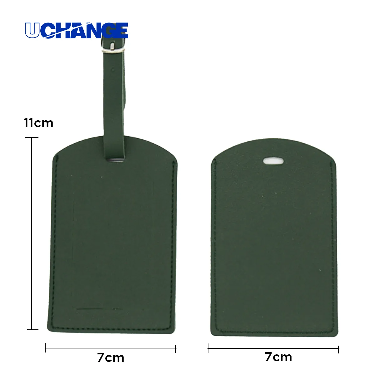 PU Leather Luggage Tag With Buckle Strap 5