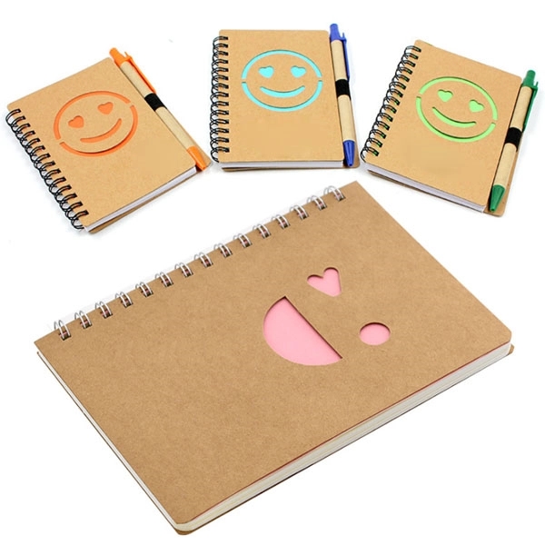 Promo Recycled Die Cut Heart Notebooks with Pen 5