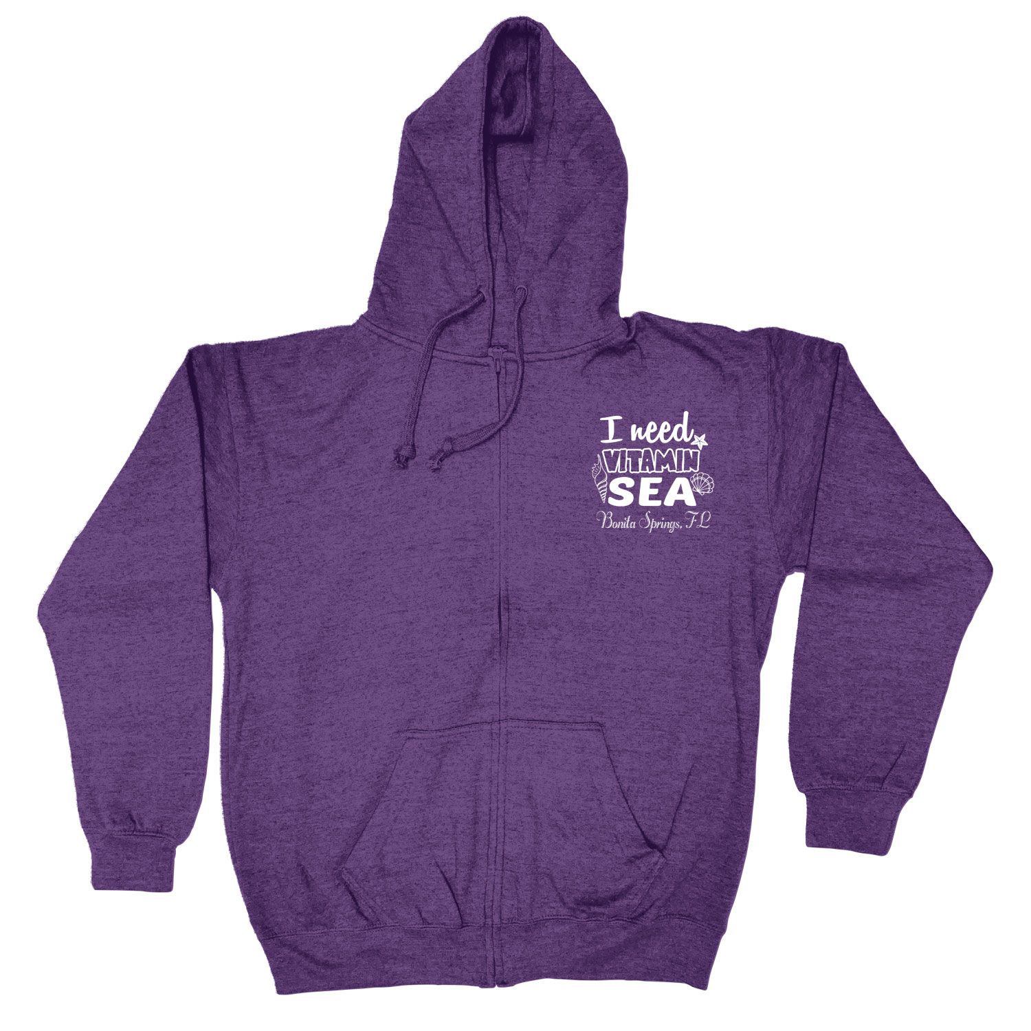ADULT FULL ZIP VANTAGE HEATHER HOODIE - SCREEN 19