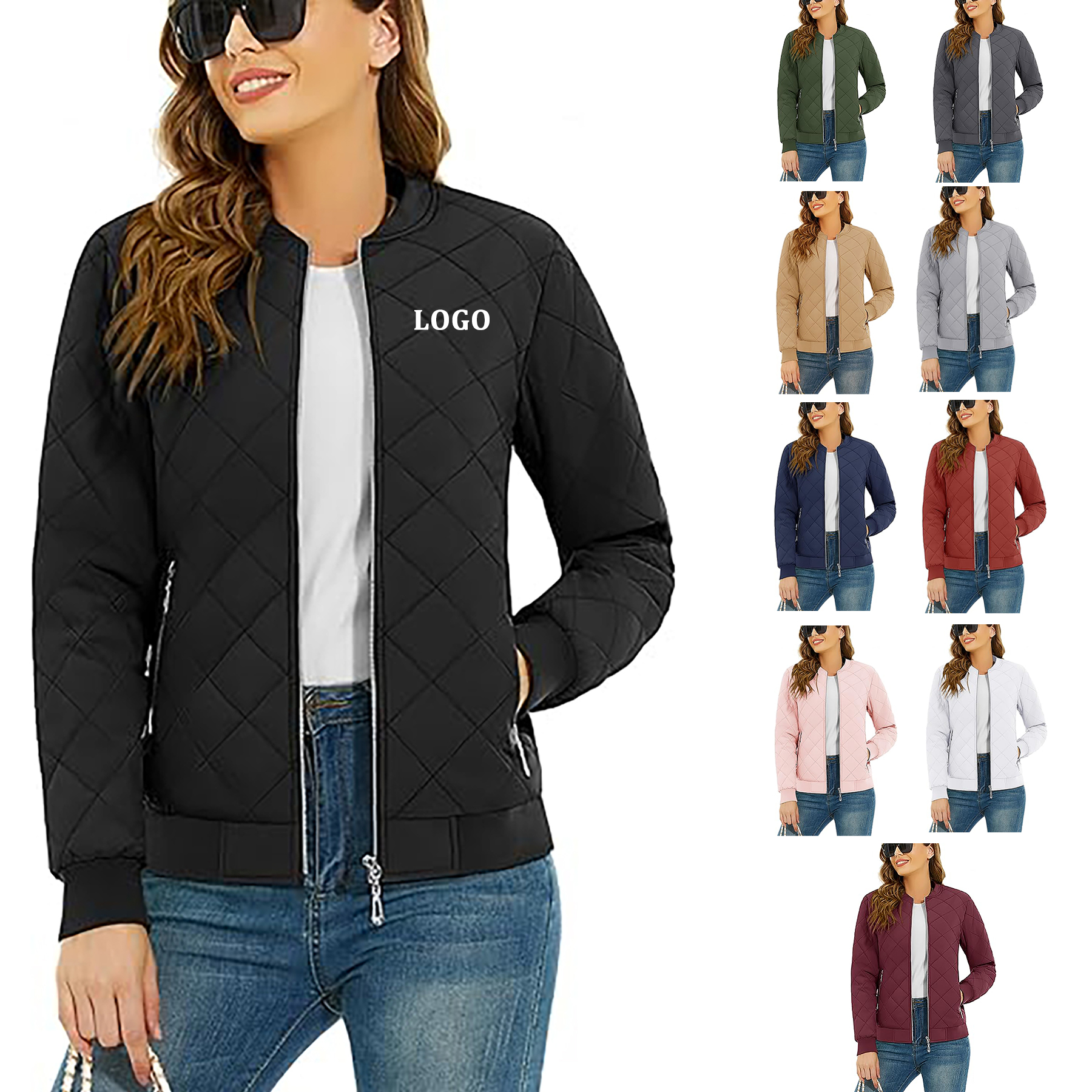 Women's Lightweight Bomber Jacket 10