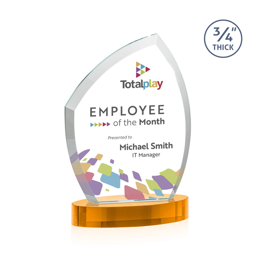 Daltry VividPrint™ Award on Alberton Base - Amber 8