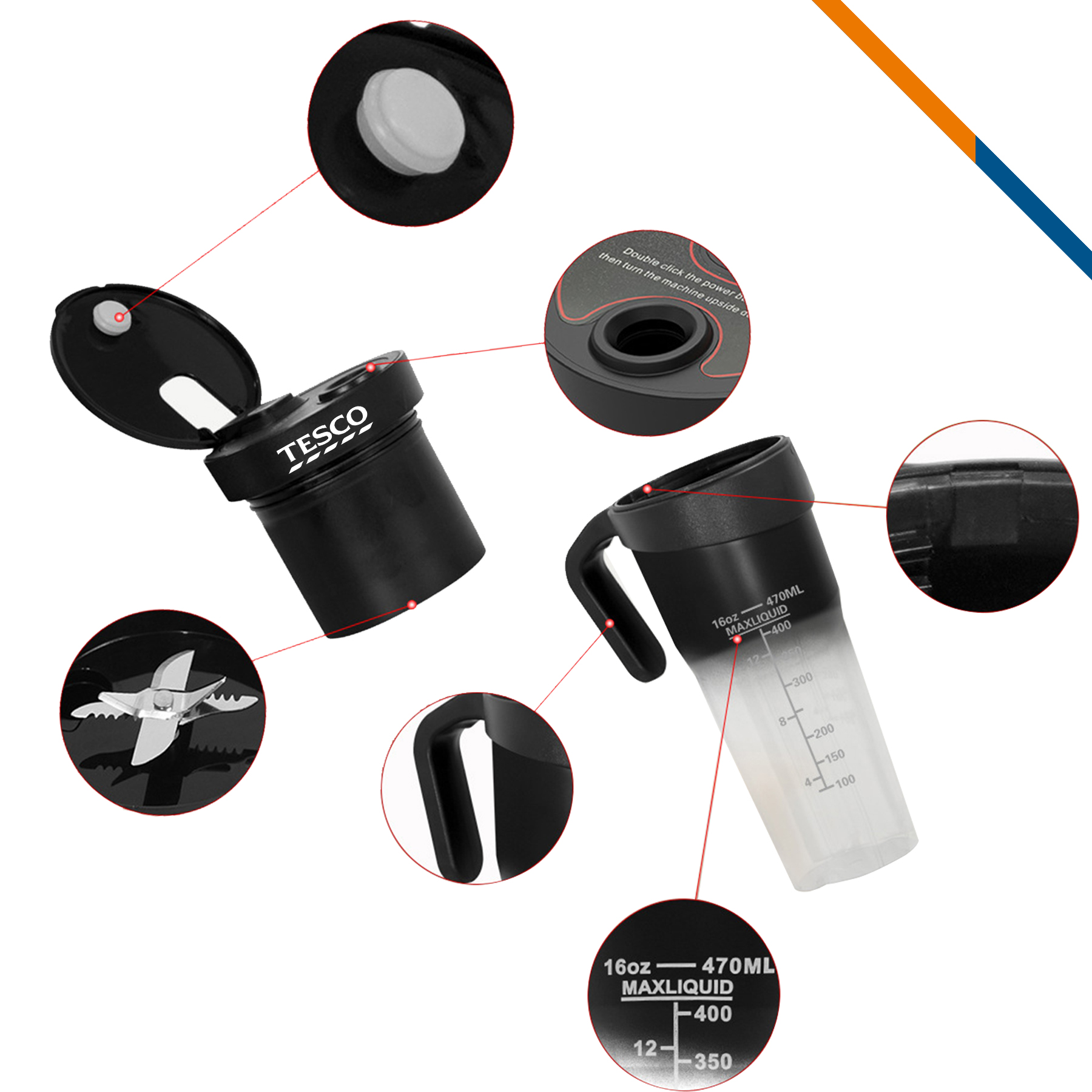 Bevrt 6-Blade Sports Blender 5
