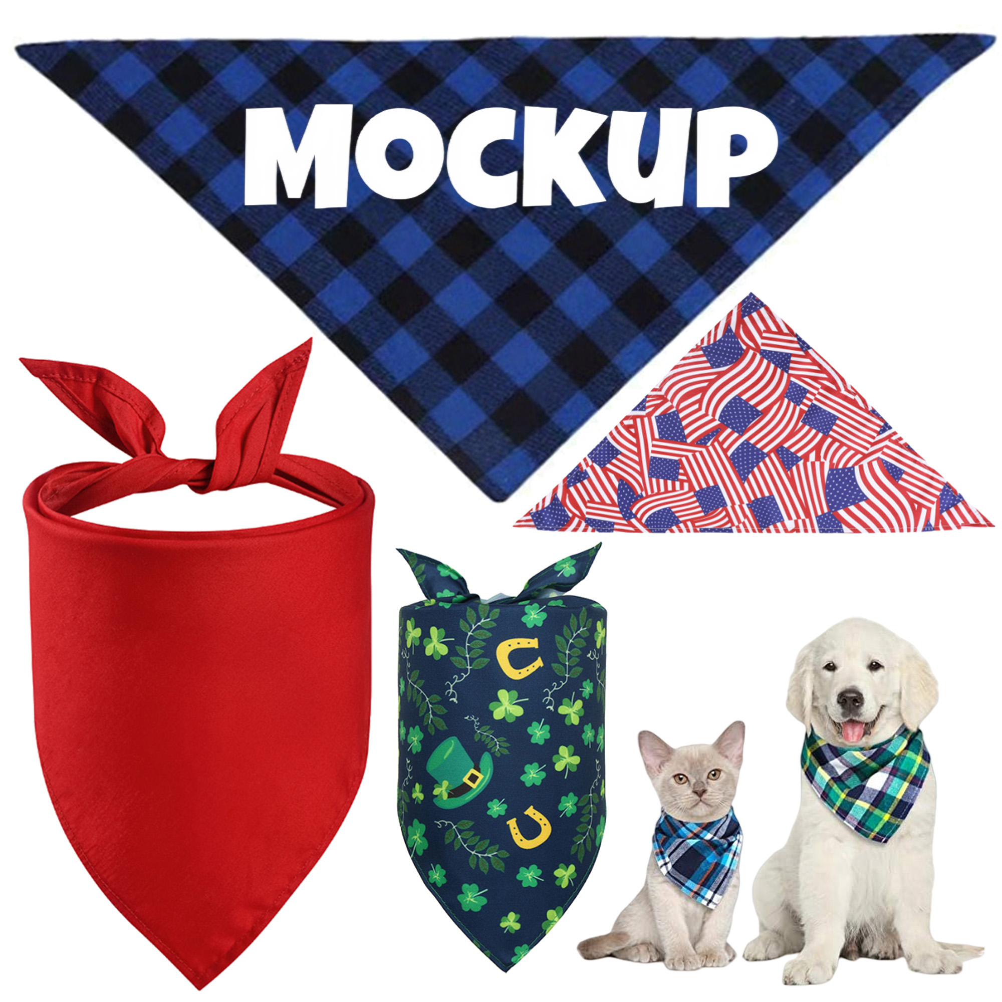 Comfortable Triangle Pet Bandanna 3