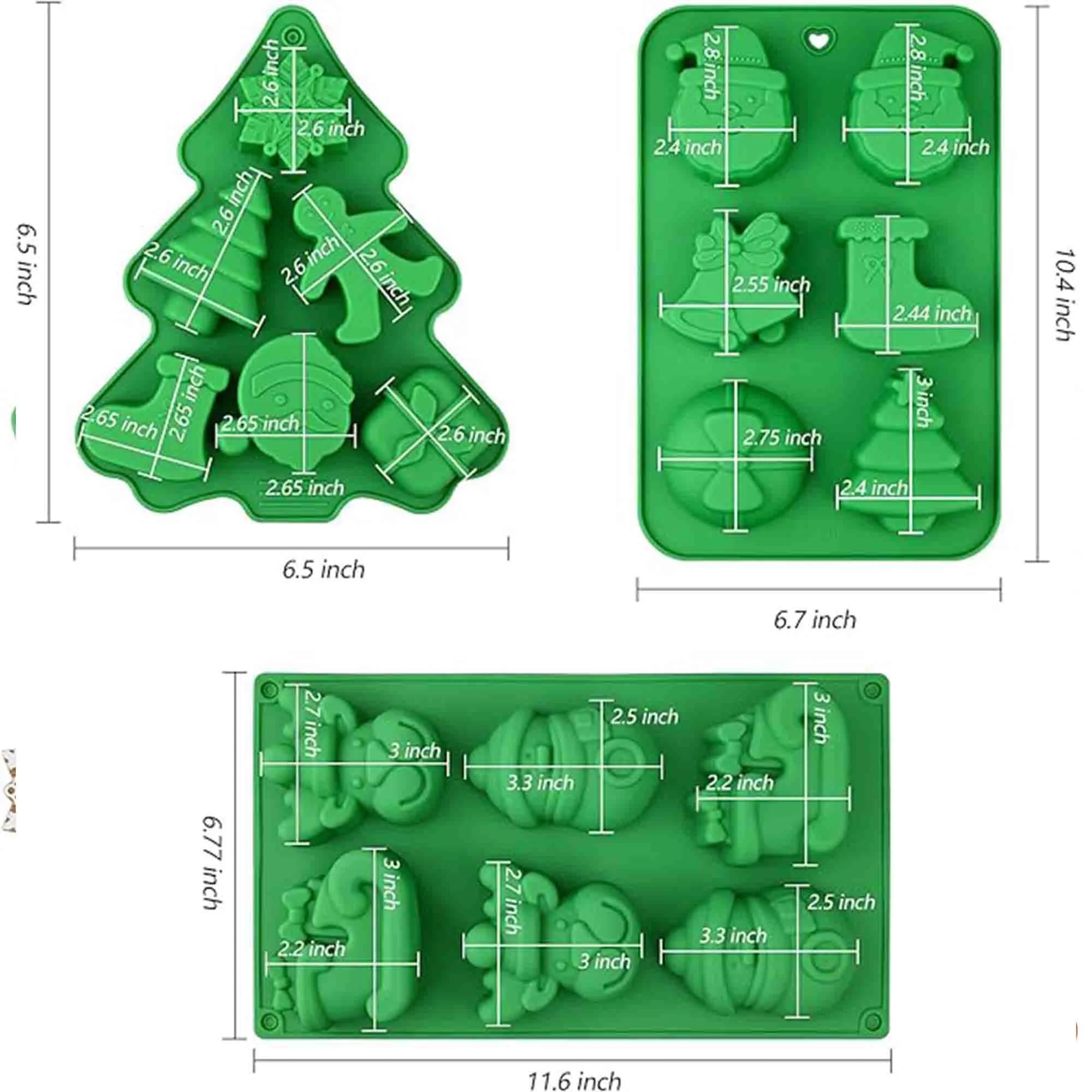 DIY Silicone Christmas Chocolate Baking Mold 4