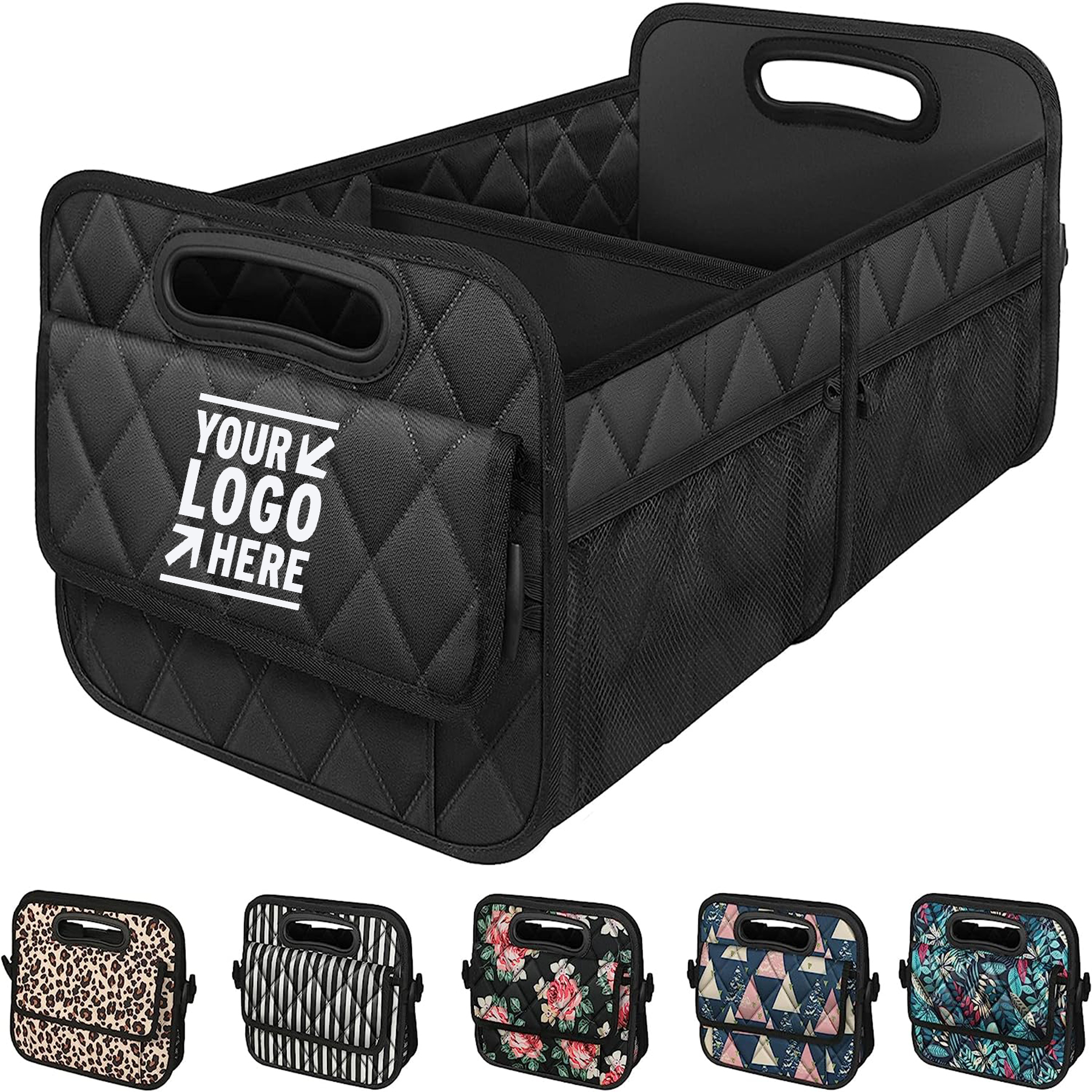 6 Big Pocket SUV Car 50L Waterproof Polyester Trunk Organizer Storage 2