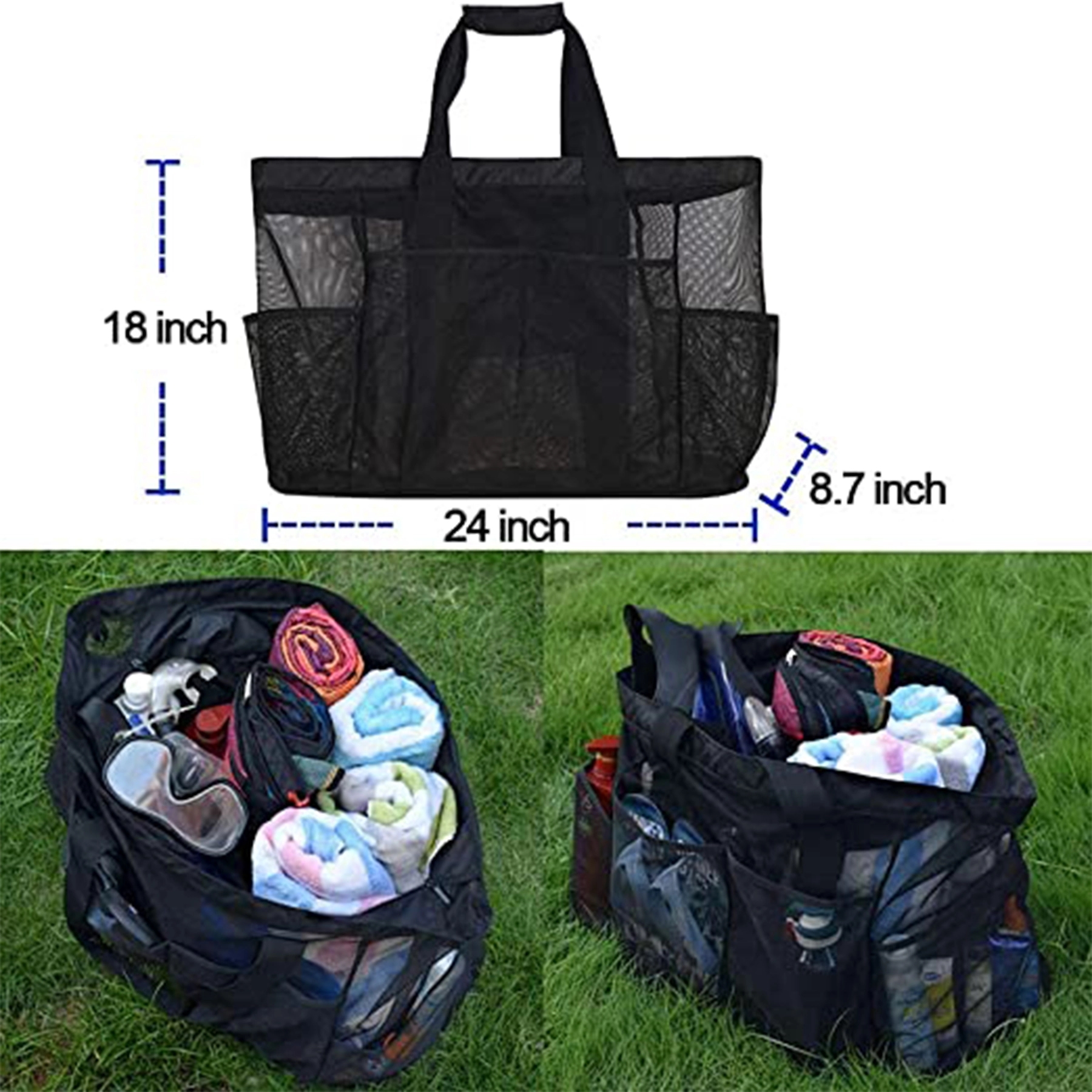 Large Mesh Travel Tote Bag 2