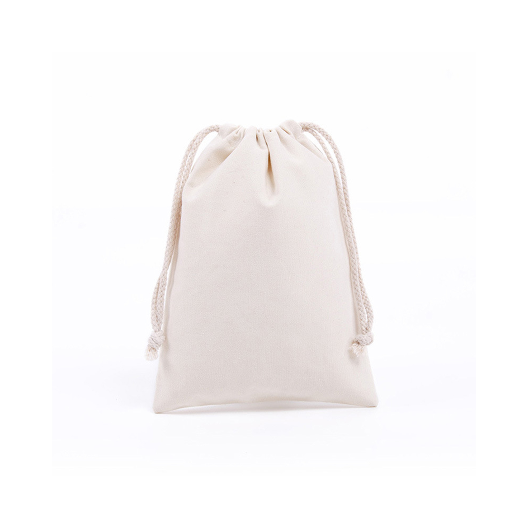 Cotton Canvas Drawstring Bag 10" x 8" 4