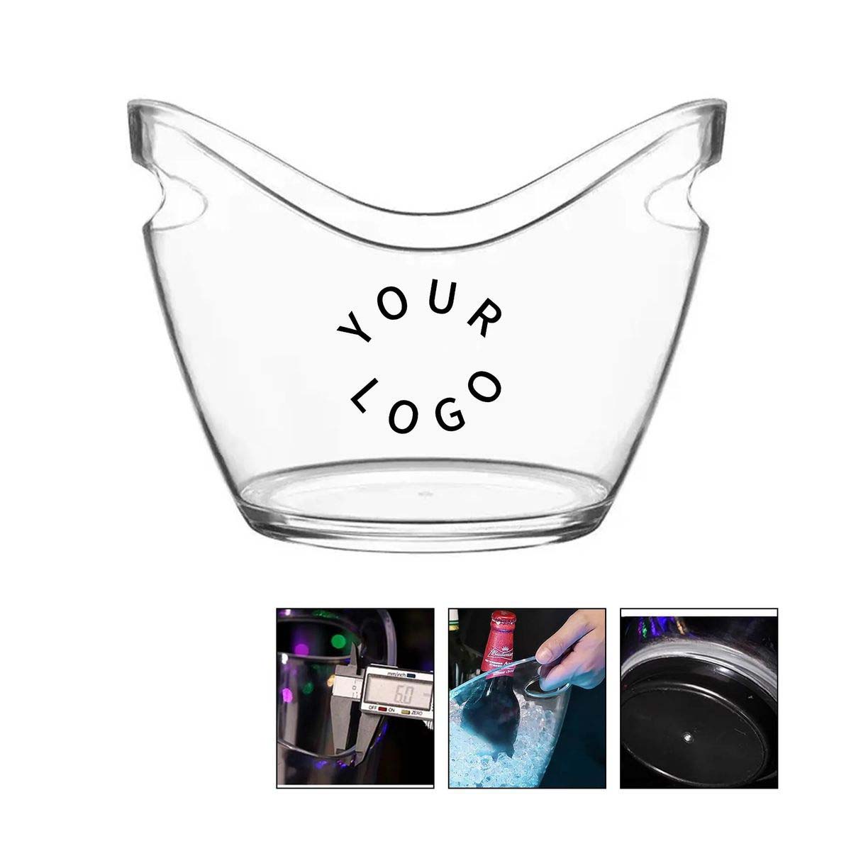 8L Clear Acrylic Ice Bucket for Parties and Events 2