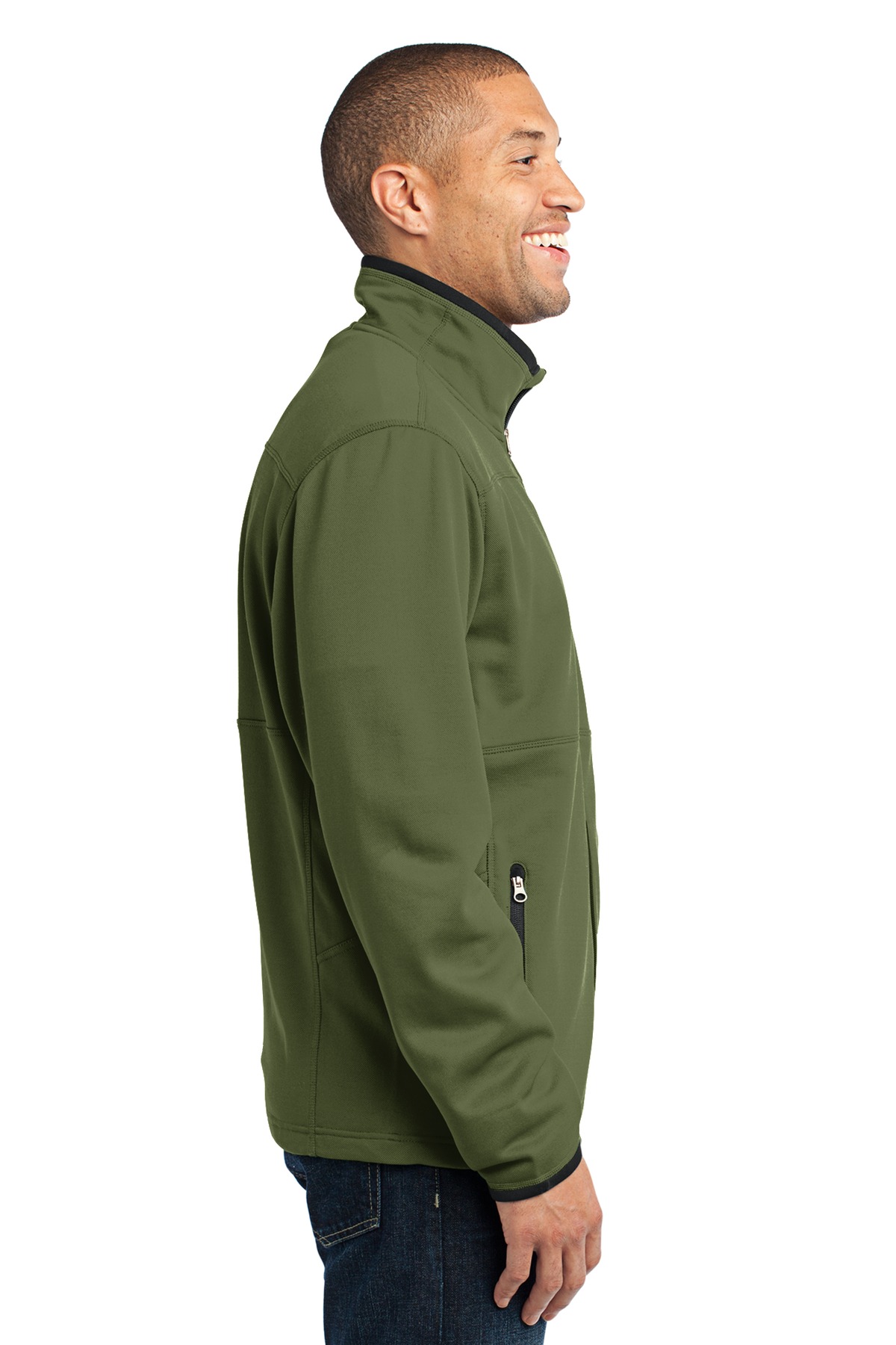 Port Authority Pique Fleece Jacket. F222 1