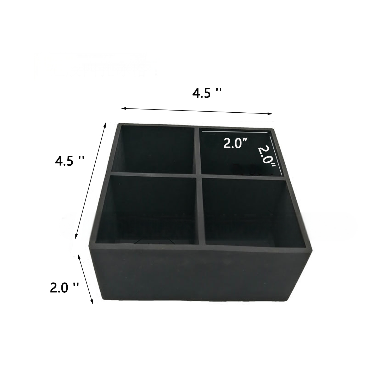 Custom square four holes embossed Whiskey Ball Ice Mold 11
