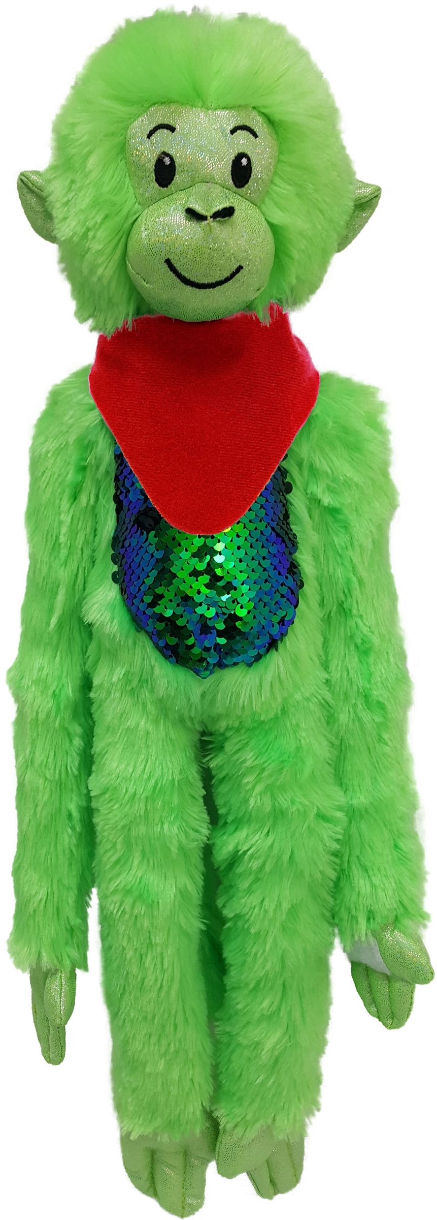 21" Green Spider Monkey with Sequins 13