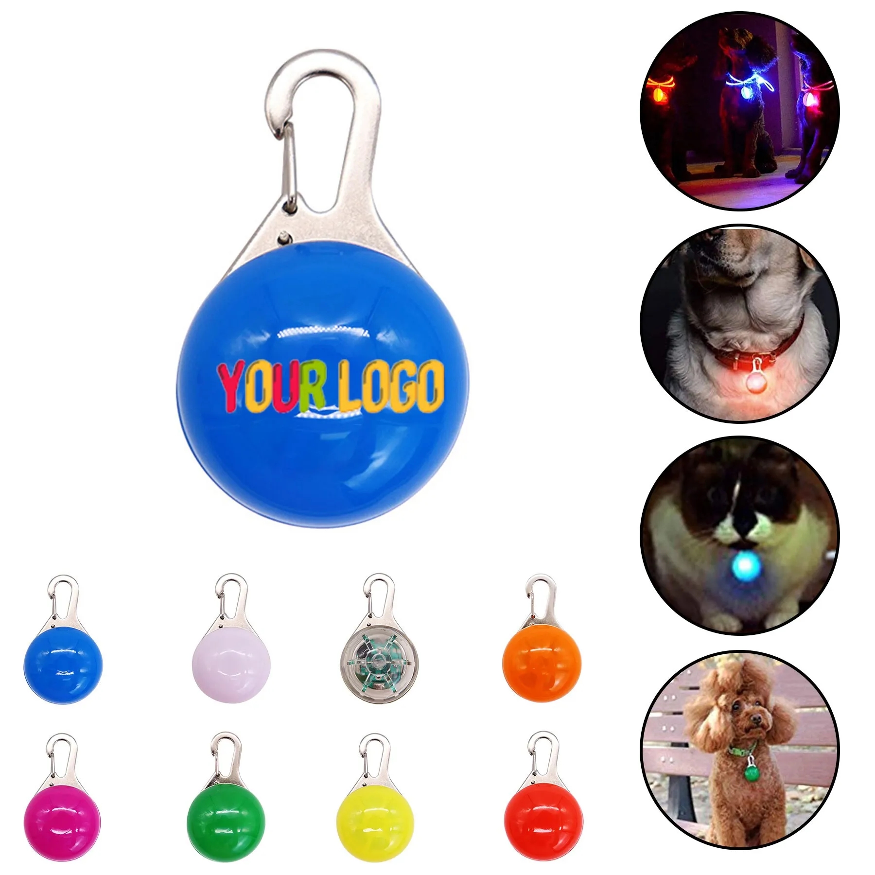LED Flashing Light Pet Collar Pendant 2