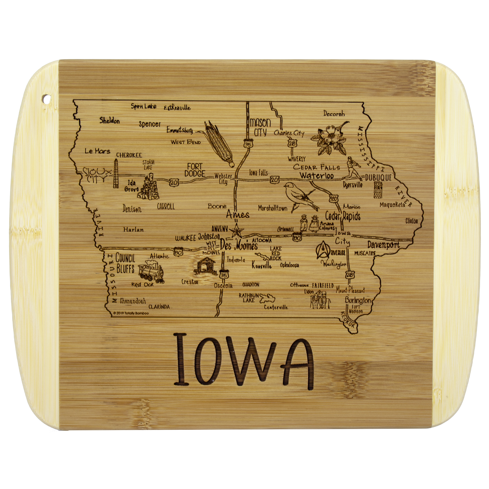 A Slice of Life Iowa Serving & Cutting Board 5