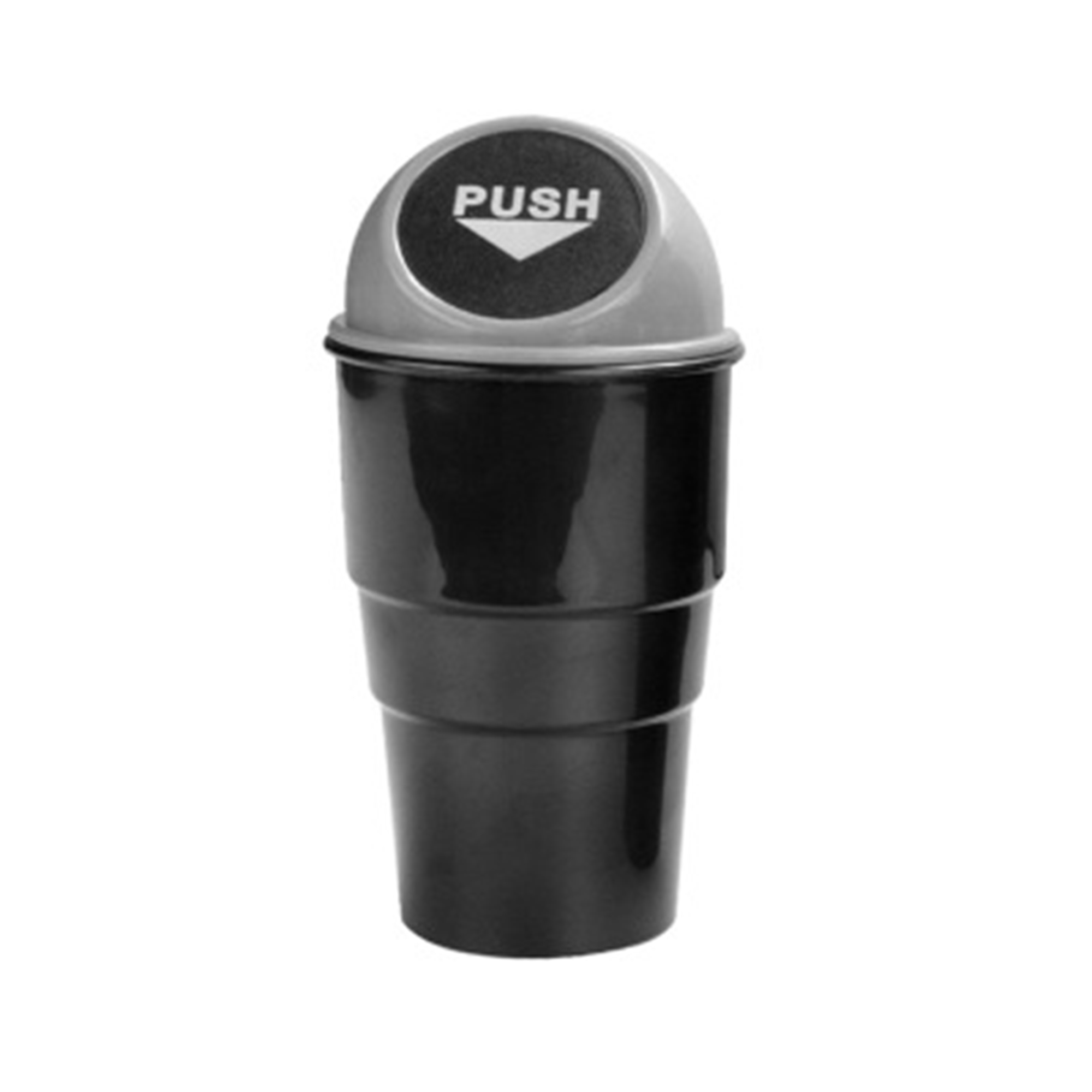 Plastic Car Trash Can With Swing Lid 3.3" Diameter x 8" H 6