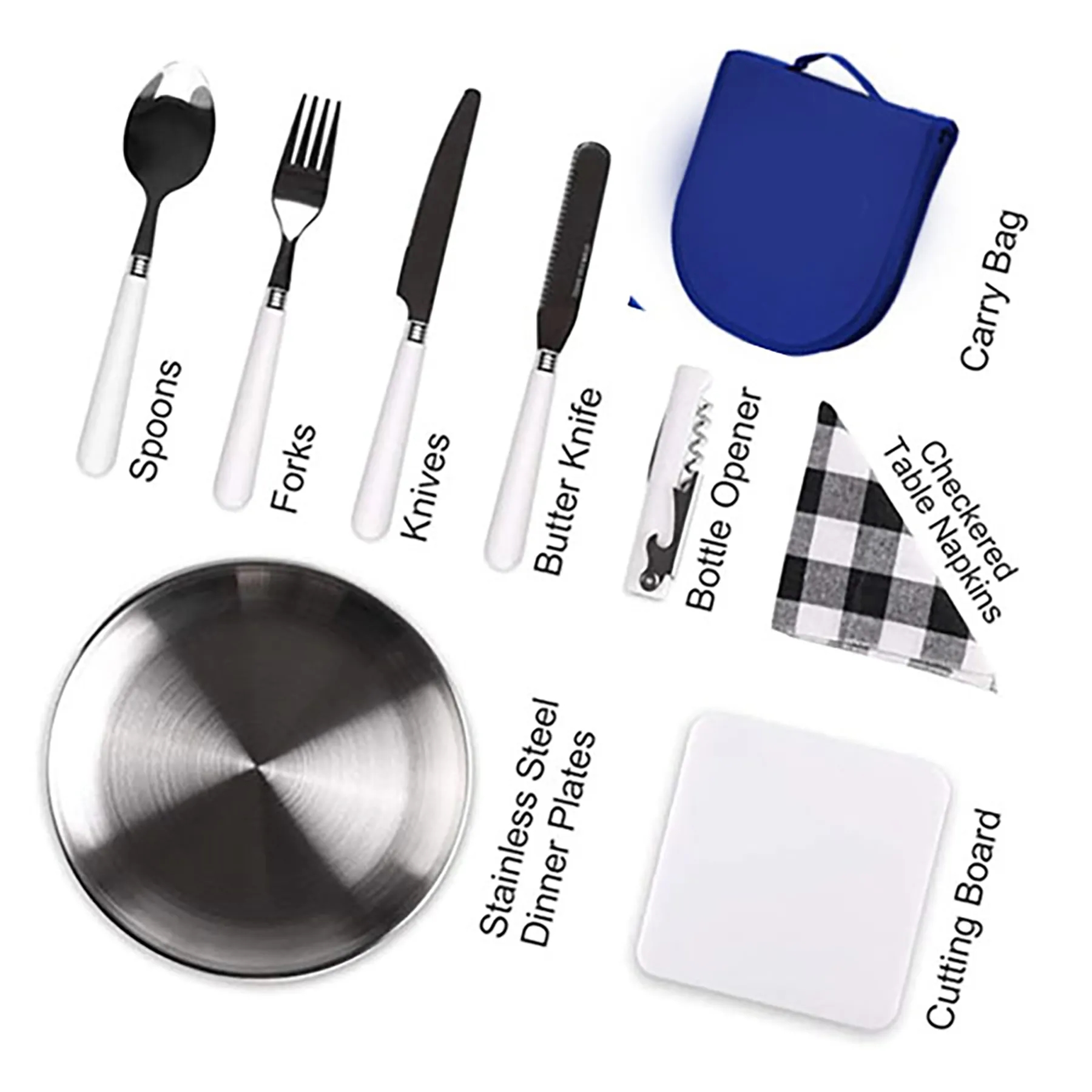 Oxford Outdoor Camping Portable Cutlery Set 4