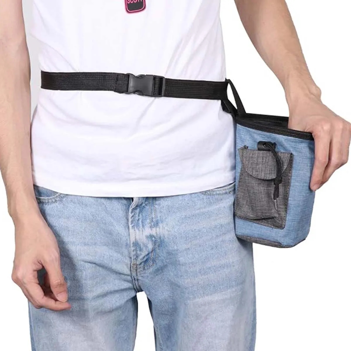 Dog Training Snack Waist Shoulder Pouch Bag 4
