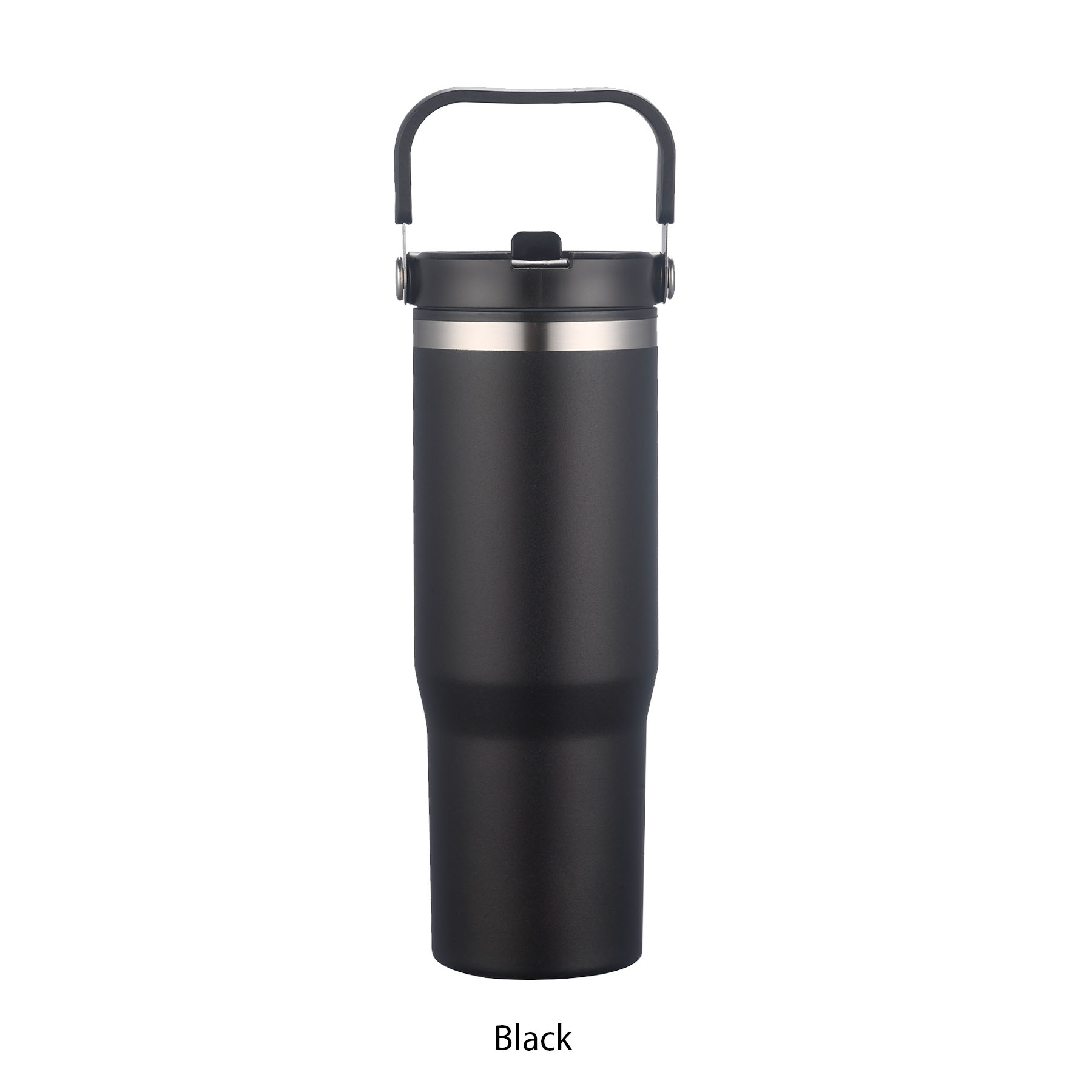 30 oz. Double Wall Travel Mug with Straw Lid & Carry Handle 13