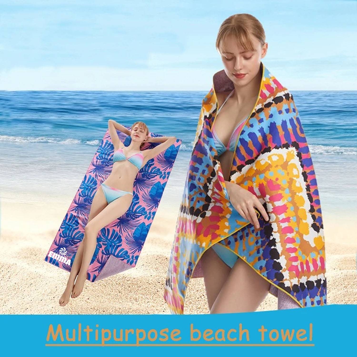 Subli-Plush Velour Beach Towel 2