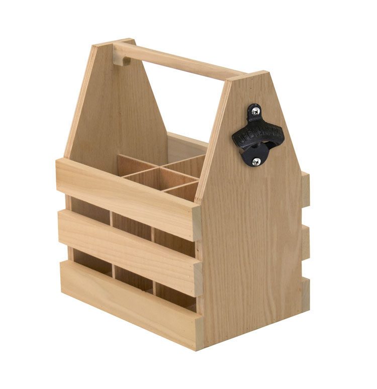 Six-Pack Crate with Bottle Opener
