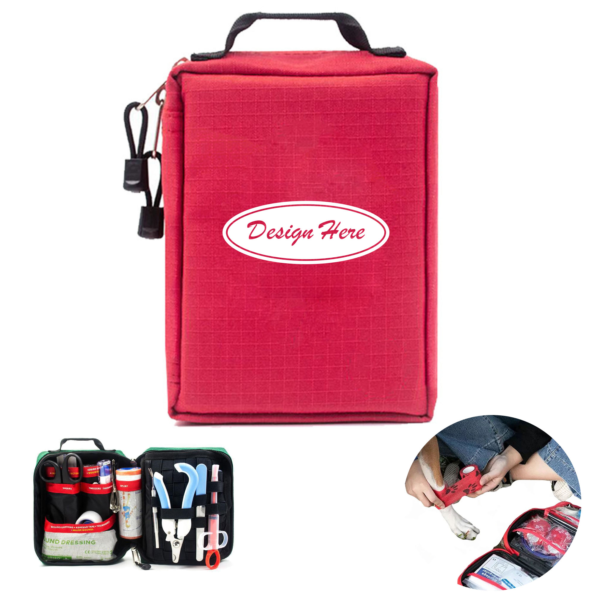 Pet First Aid Kit for Cats & Dogs Travel Emergency Care 2