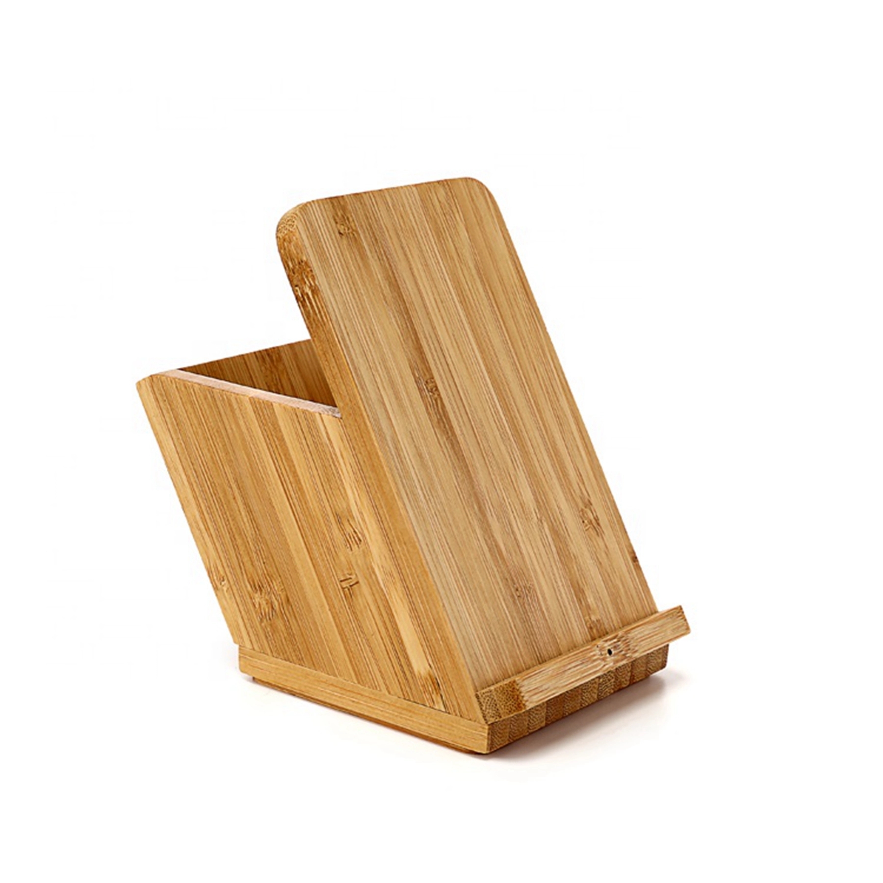 10w Bamboo Wood Wireless Charger Stand Pen Box 5